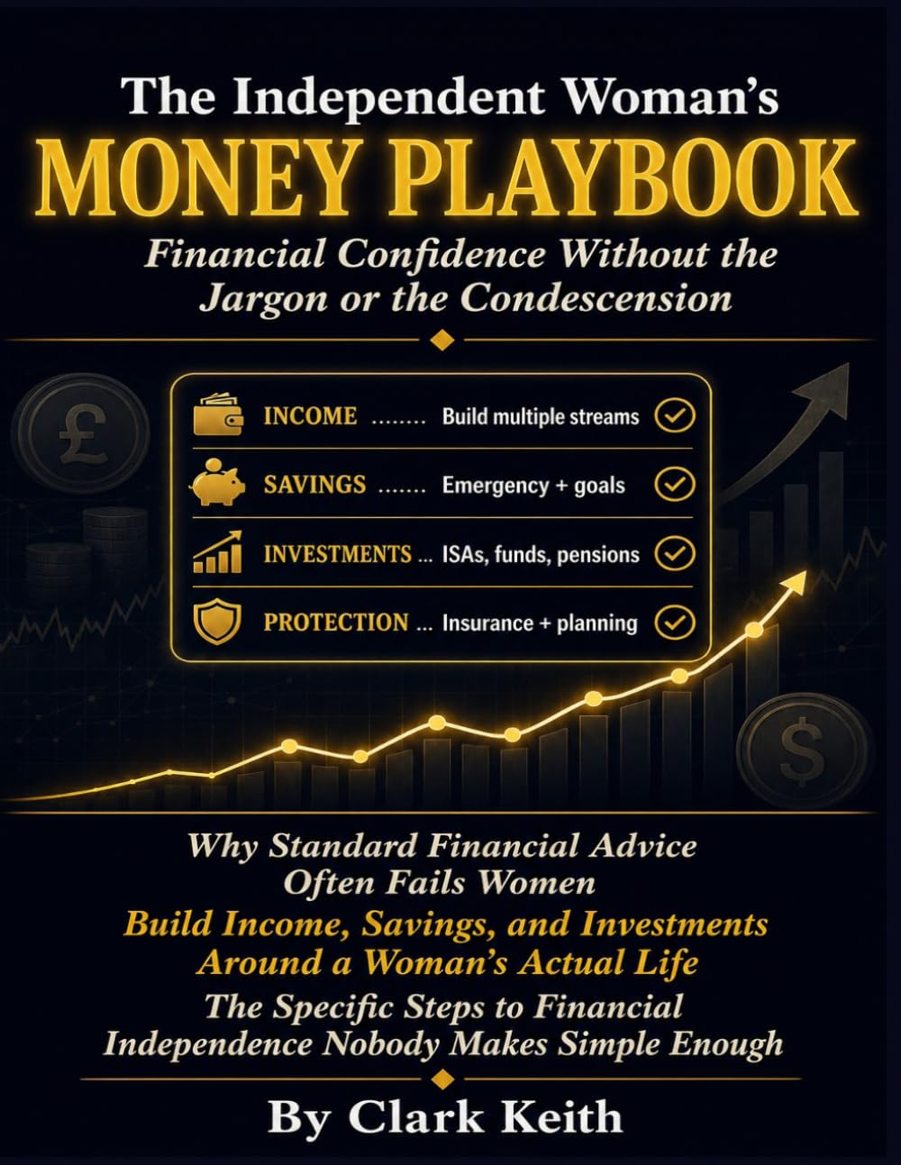 THE INDEPENDENT WOMAN'S MONEY PLAYBOOK.: Financial Confidence Without the Jargon or the Condescension. Why Standard Financial Advice Often Fails Women, How to Build Income, Savings, and Investment.
