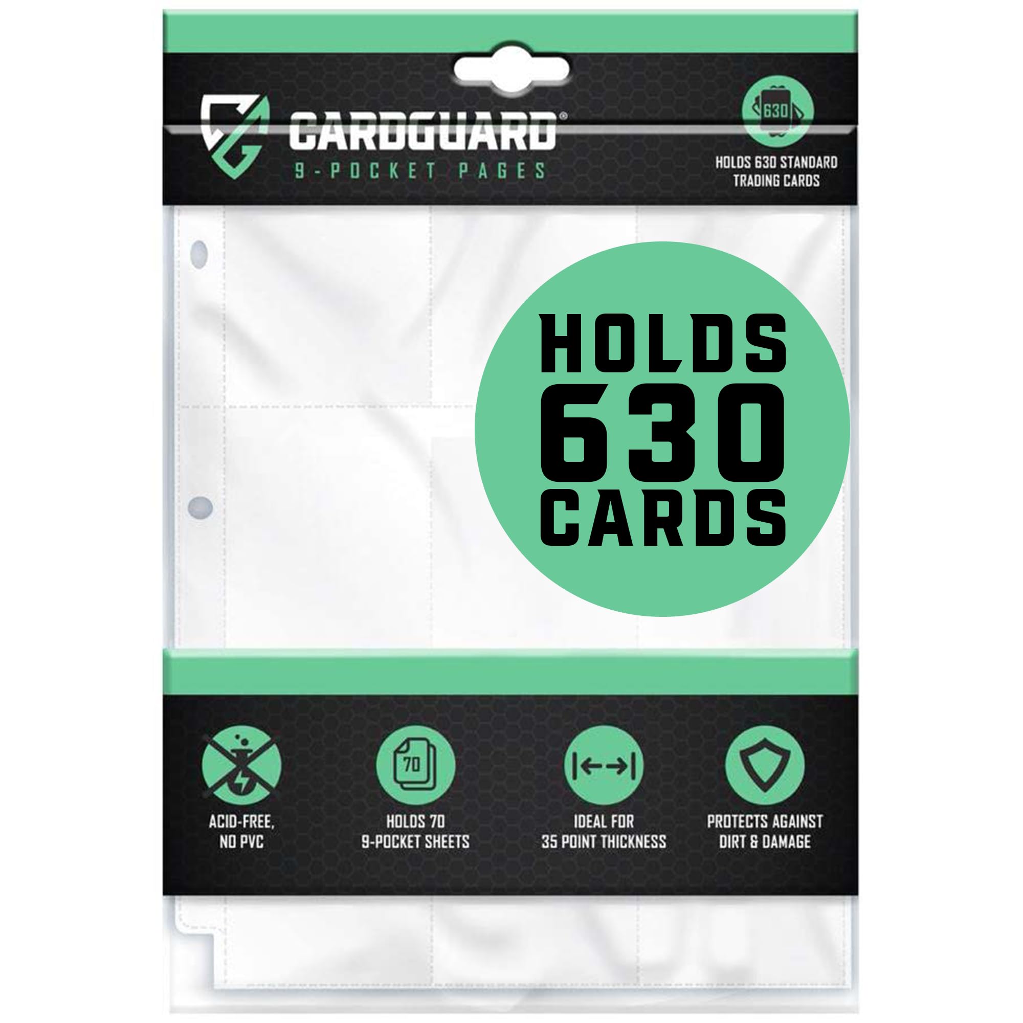 card sleeve page Amazon.com: CardGuard 9-Pocket Card Sleeves Binder Sheets, 70 Count – Clear  PVC-Free, Acid-Free Protector Sheets for Pokémon, YuGiOh, MTG, TCG, Game &  Sports Cards : Toys & Games