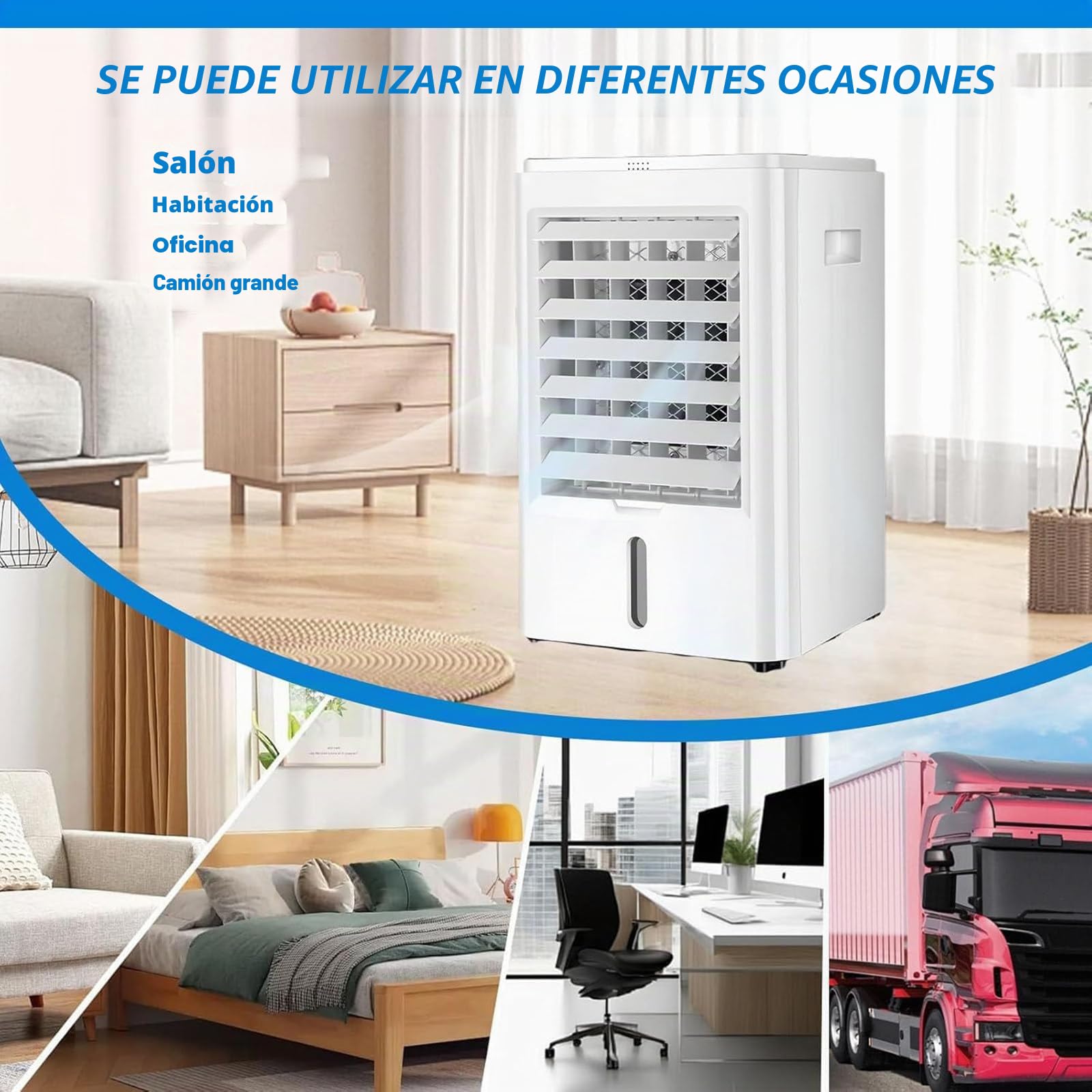 Aires Acondicionados PortáTiles, Mini Aire Acondicionado Personal con 3 Velocidades, Enfriador de Aire Evaporativo, para HabitacióN, Tienda de CampañA, Dormitorio, Auto, Autocaravana,24V