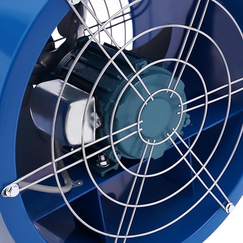 Miniatura 8 de Ventilador extractor a prueba de explosiones de 16 pulgadas, ventilador axial de escape de alta velocidad, tubo de cilindro, potente ventilador