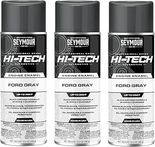 Hi-Tech EN-43 Engine Enamel Spray Paint – Ford Gray, 12 oz (3-Pack) | High-Temp, Durable Finish for Engines & Transmissions