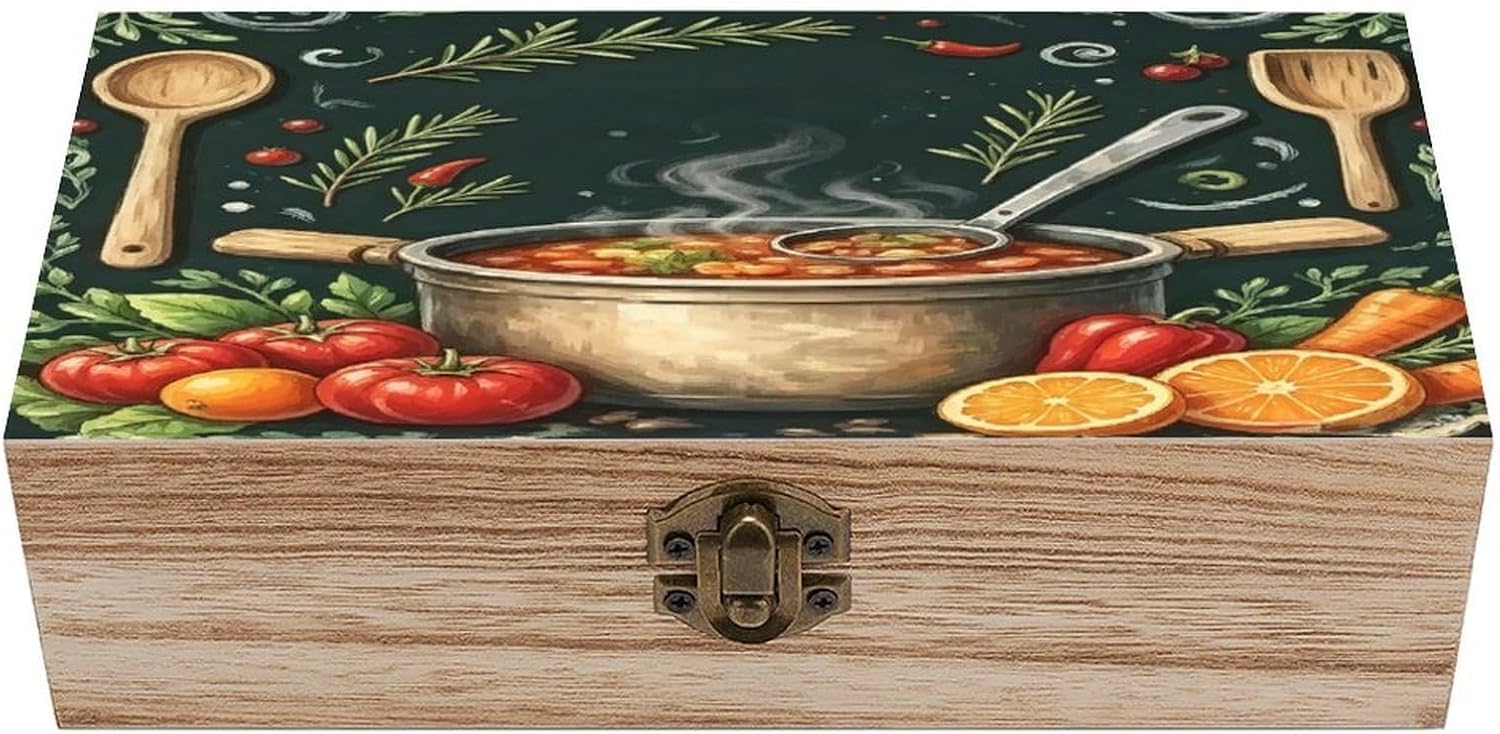 Cookware Storage Box Wooden Box
