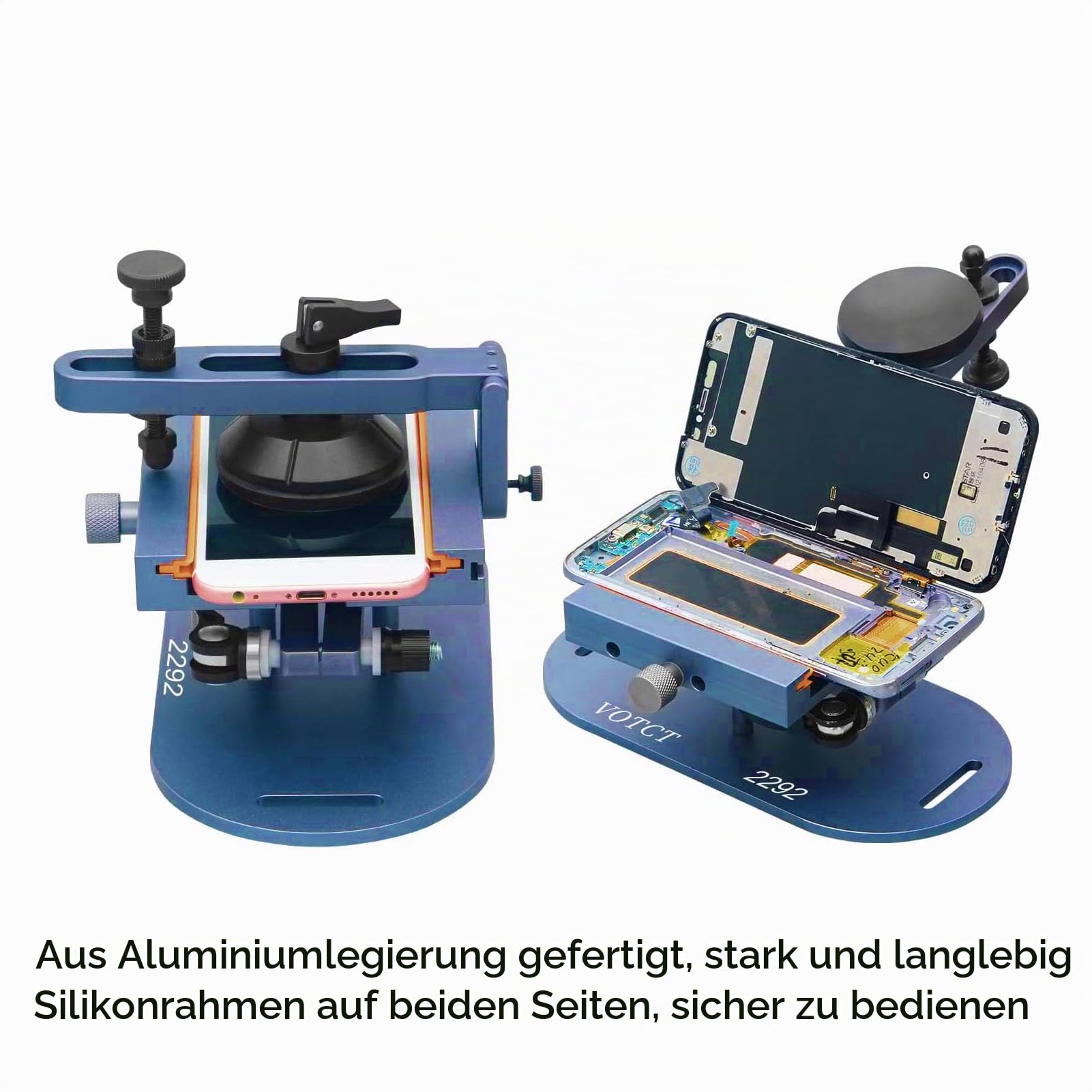 360° Drehbarer Handy-Bildschirmtrenner, Werkzeug Zum Öffnen des LCD-Bildschirms mit Starkem Saugnapf Zum Öffnen der Hinteren Abdeckung des Handy-Bildschirms, Einstellbarer