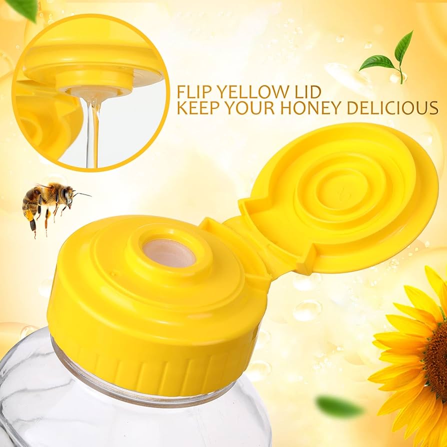honeyです(^^)/ Amazon.com: Didaey 48 Pcs 16 oz Honey Jar with Lids Squeeze