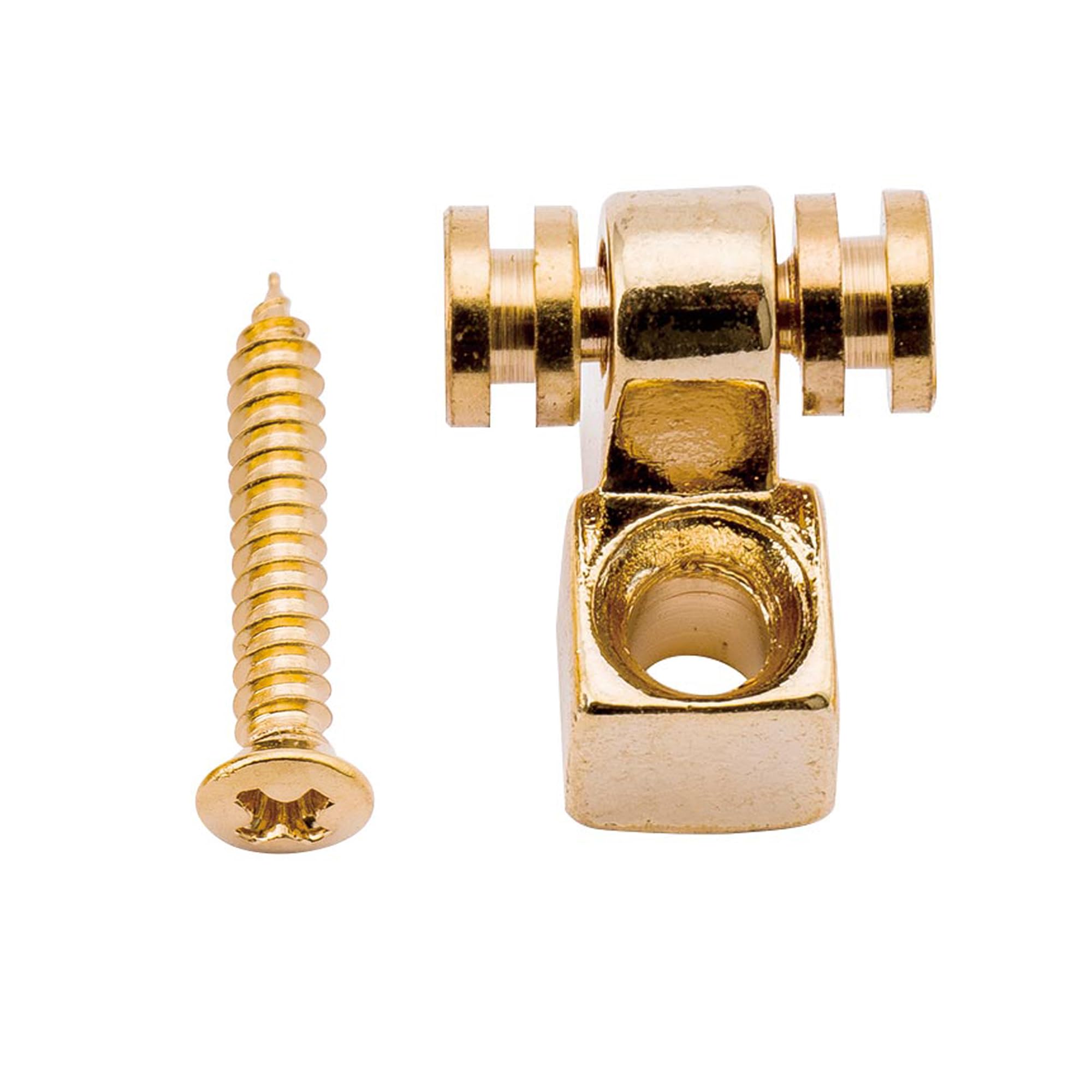 Musiclily Pro Metal Roller String Trees Retainers Guides for Strat/Tele Style Electric Guitar, Gold (Set of 2) - Image 3