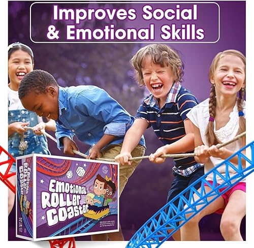 Miniatura 4 de Montaña rusa emocional | Juego de mesa de gestión de la ira para niños y familias | Recursos de aprendizaje de terapia | Juego de cartas de control