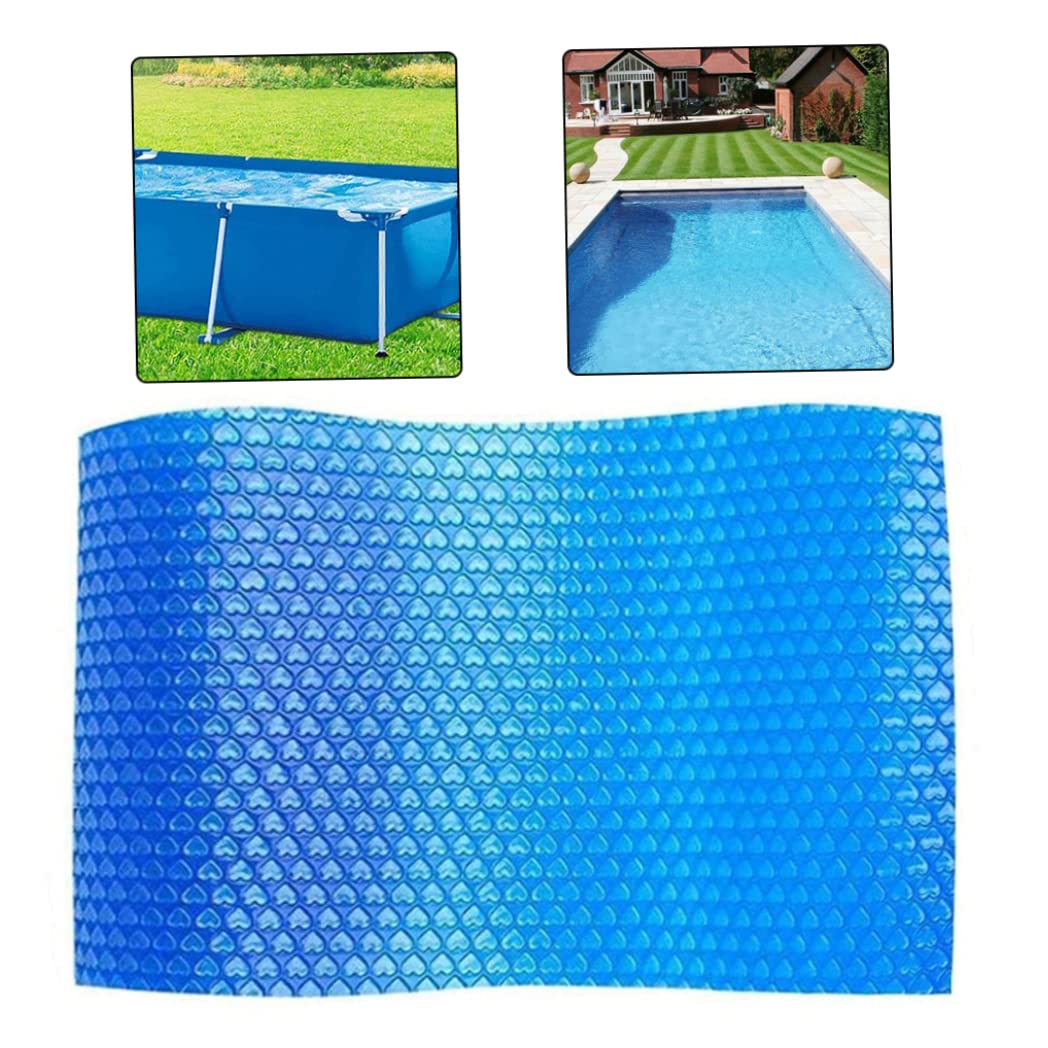 FAXIOAWA Solar-Abdeckung für Schwimmbäder, faltbar, staubdicht, UV-beständig, Wärmeschutzfolie für Schwimmbäder, Teile 260 x 160 cm