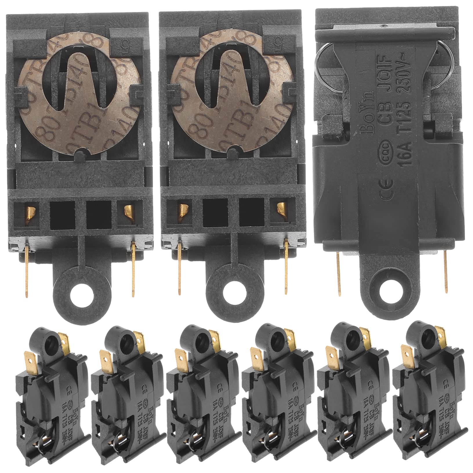 STOBAZA Water Boiler Kettle Electric Temperature Control Thermostat Switch 250v 16a Off 12pcs Pack