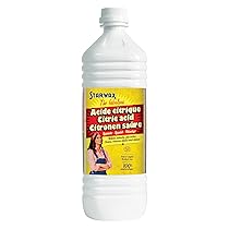 STARWAX THE FABULOUS – Acido Citrico Liquido 1L – Anticalcare Naturale Potente – Per Elettrodomestici e Bagno – Senza Odore – 100% Origine Naturale