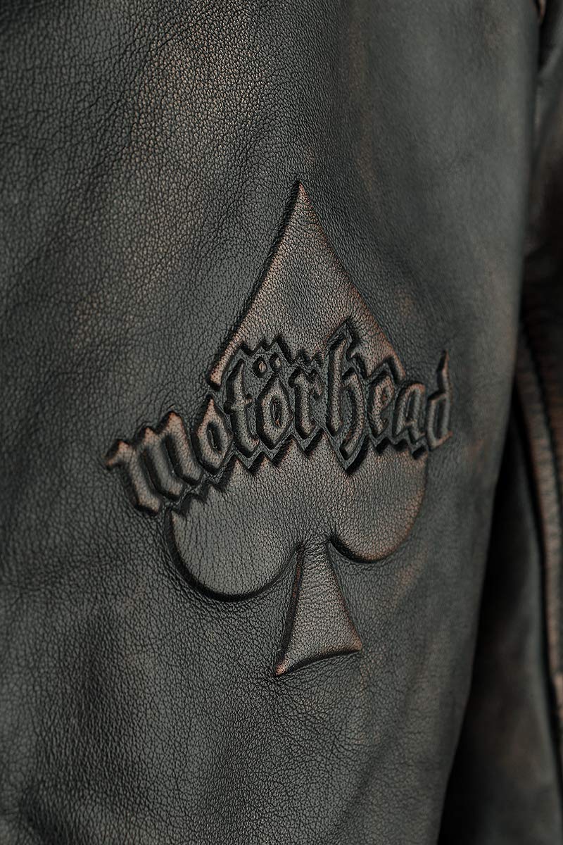 Motörhead England Männer Lederjacke schwarz M 100% Leder (Büffel) Band-Merch, Bands