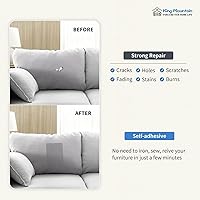 Vista 172 de KING MOUNTAIN Parche de reparación de lona de 9 x 11 pulgadas, 2 piezas, parche de tela impermeable autoadhesivo para sofás, tiendas de campaña