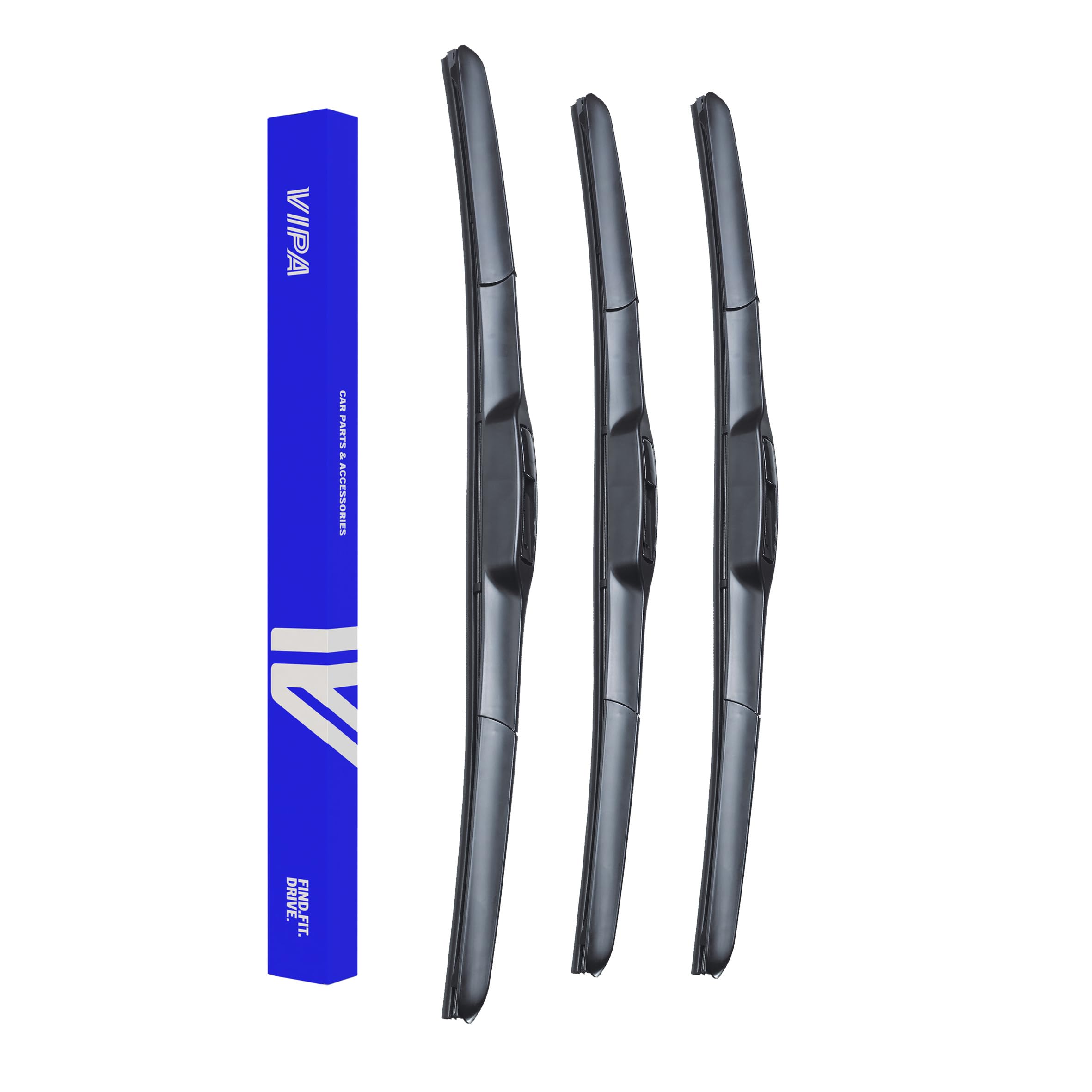 Vipa Car Parts Premium Wiper Blade Set | fits: HONDA CIVIC MK 9 Hatchback (Jan 2012 to Dec 2017) | All-Weather Performance | Durable, Streak-Free Windshield Wipers | Easy Installation