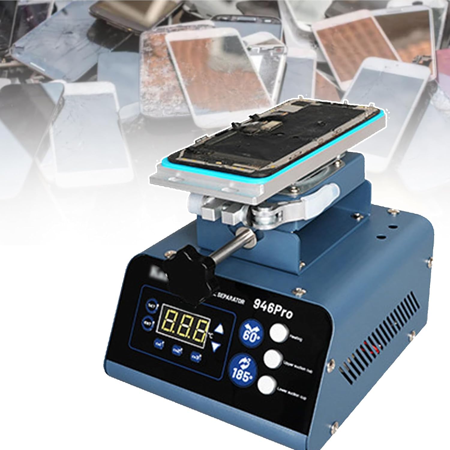 Séparateur d'écran LCD, séparateur de réparation d'écran de contrôle de température, formulaires de Retrait et de séparation d'écran, Cette Machine Peut être utilisée à Deux Fins