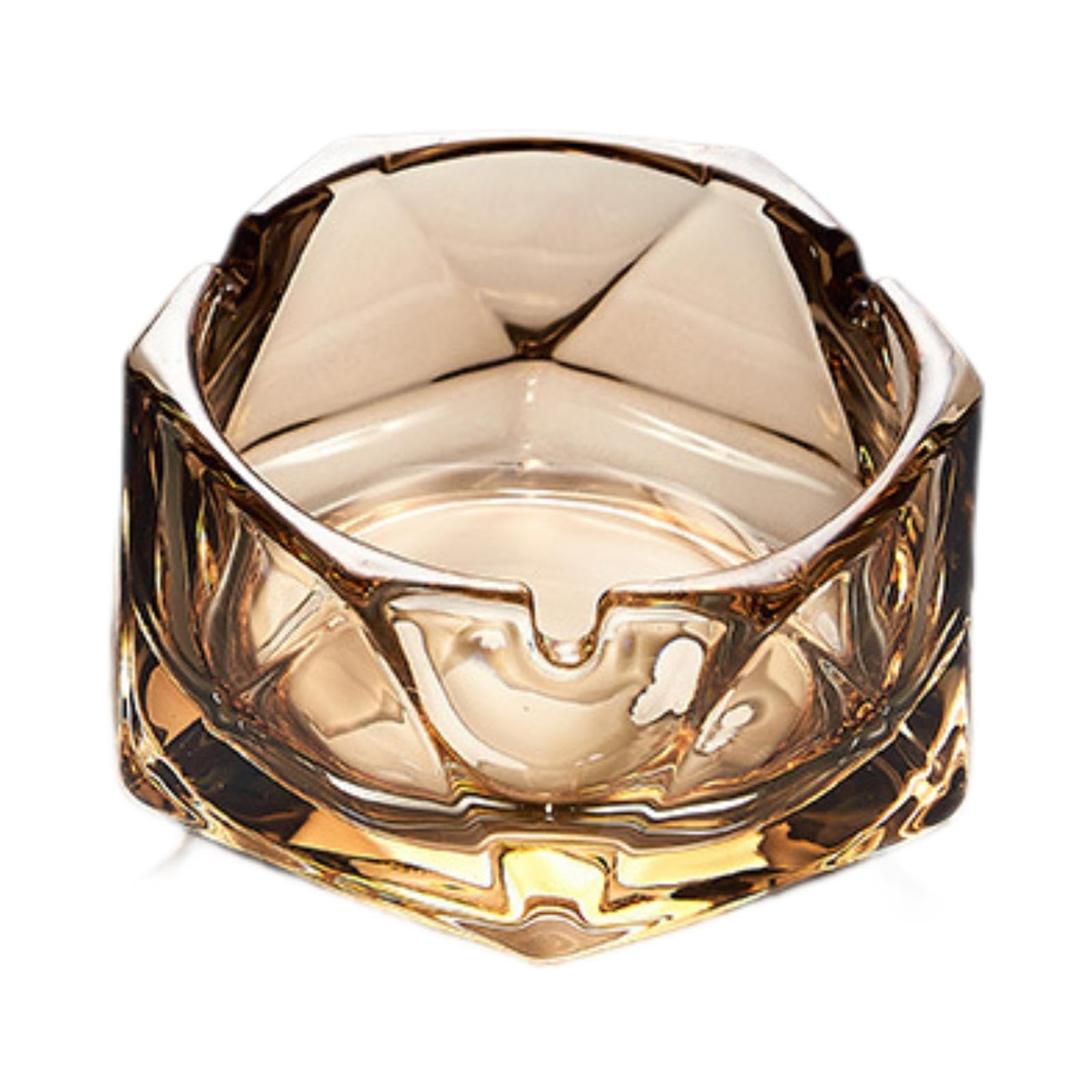 Glass Ashtray Modern Craft Luxury Gift Ash Tray Holder for Home Tabletop Color B-image-6