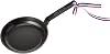 Staub Frying Pan 40509-529 Mini Frying Pan, Black, 4.7 inches 12 cm, Small, Cast Metal, Enameled Skillet