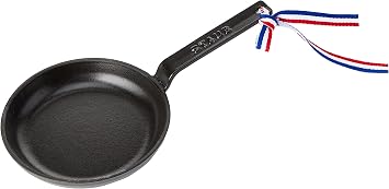 Staub Frying Pan 40509-529 Mini Frying Pan, Black, 4.7 inches 12 cm, Small, Cast Metal, Enameled Skillet