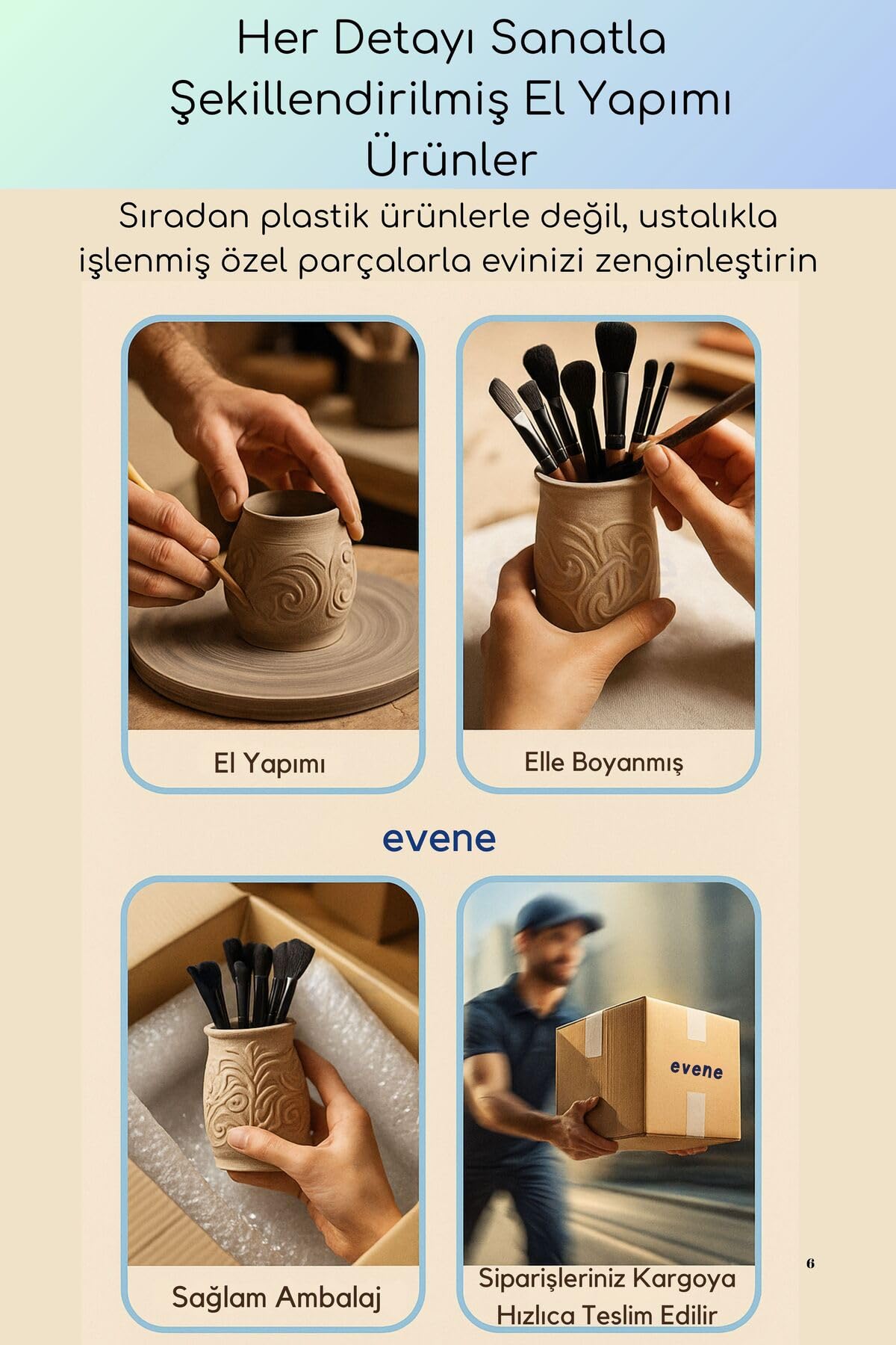 Evene Makyaj Organizeri Makyaj Fırçalığı Makyaj Organizer Düzenleyici Siyah Renk Model 82, ev.makyajorganizeri.m82