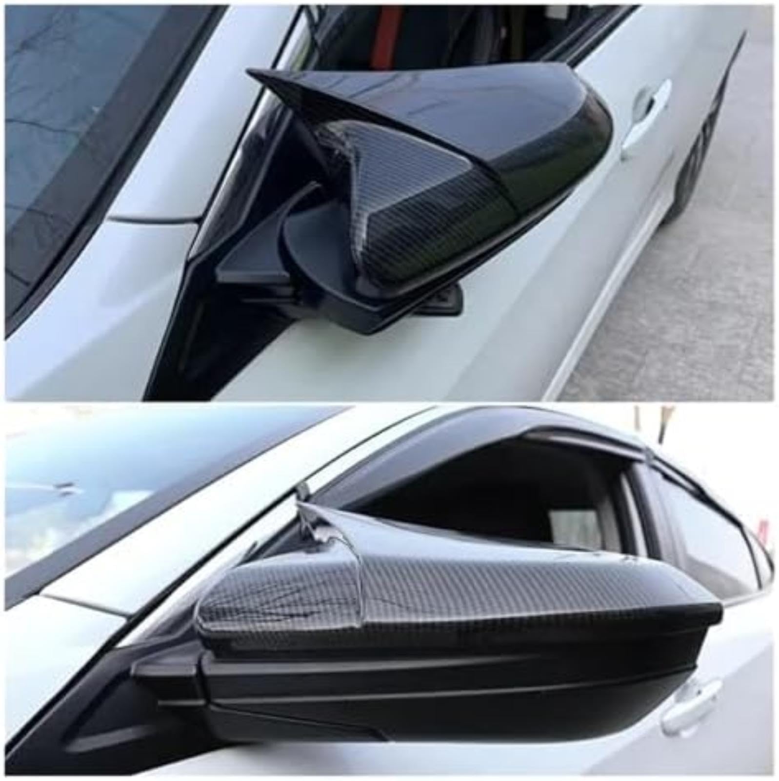 Obudowy lusterek wstecznych, dla Civic 10Th 2016 2017 2018 2019