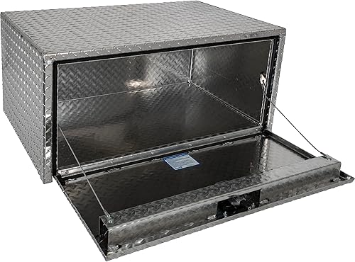 Miniatura 6 de Buyers Products 1705119 - Caja de camión de aluminio diamantado para debajo de la carrocería con pestillo de mango en T, 18 x 24 x 36 pulgadas