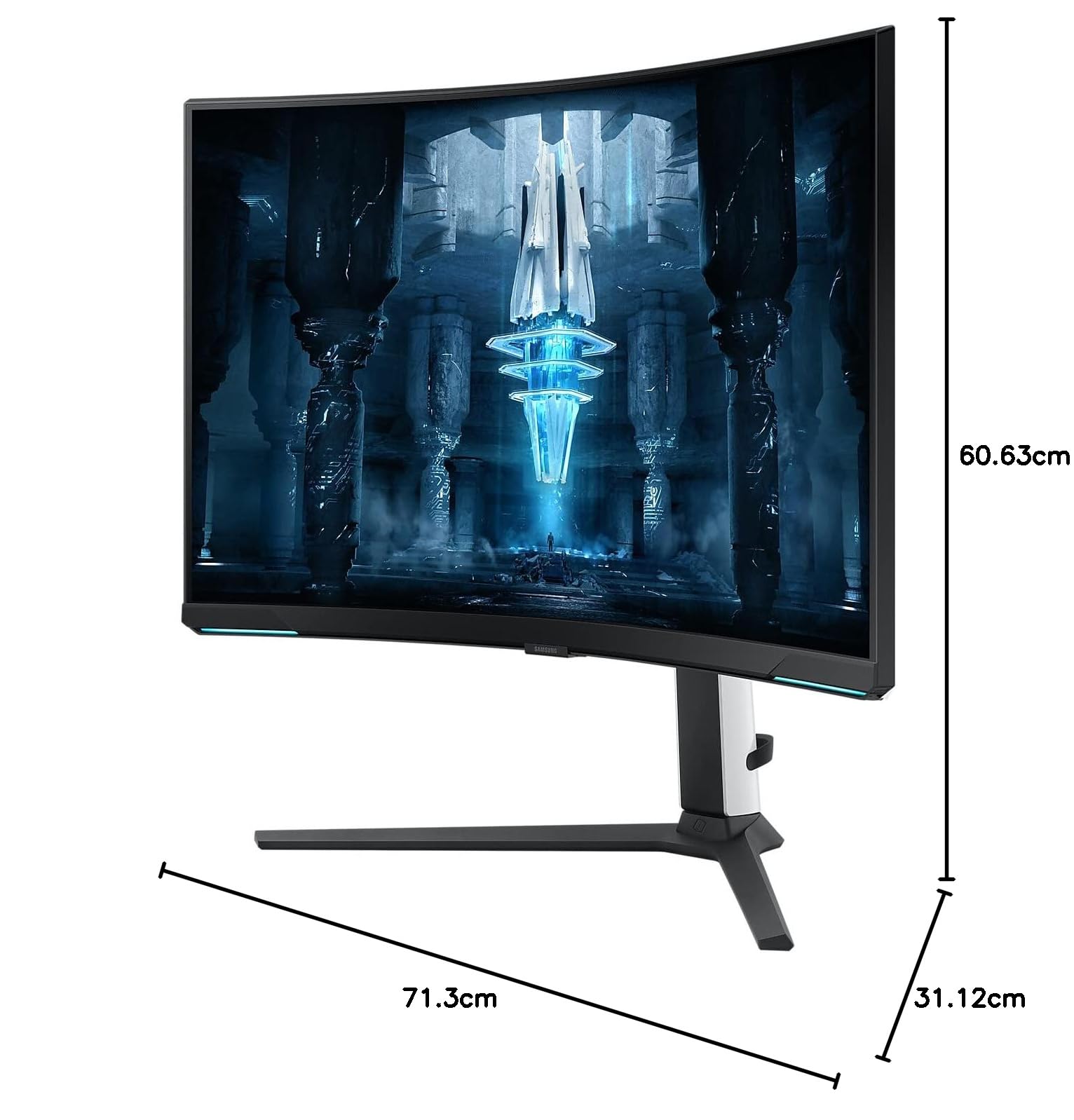 Samsung ODYSSEY Neo G8 32'' 240Hz -1ms, Dalle VA,Incurvé 1000R, Résolution UHD : 3840x2160, 1 000 000:1, HDR 2000, FreeSync Premium Pro, Pied Ajustable, HDMI, DisplayPort
