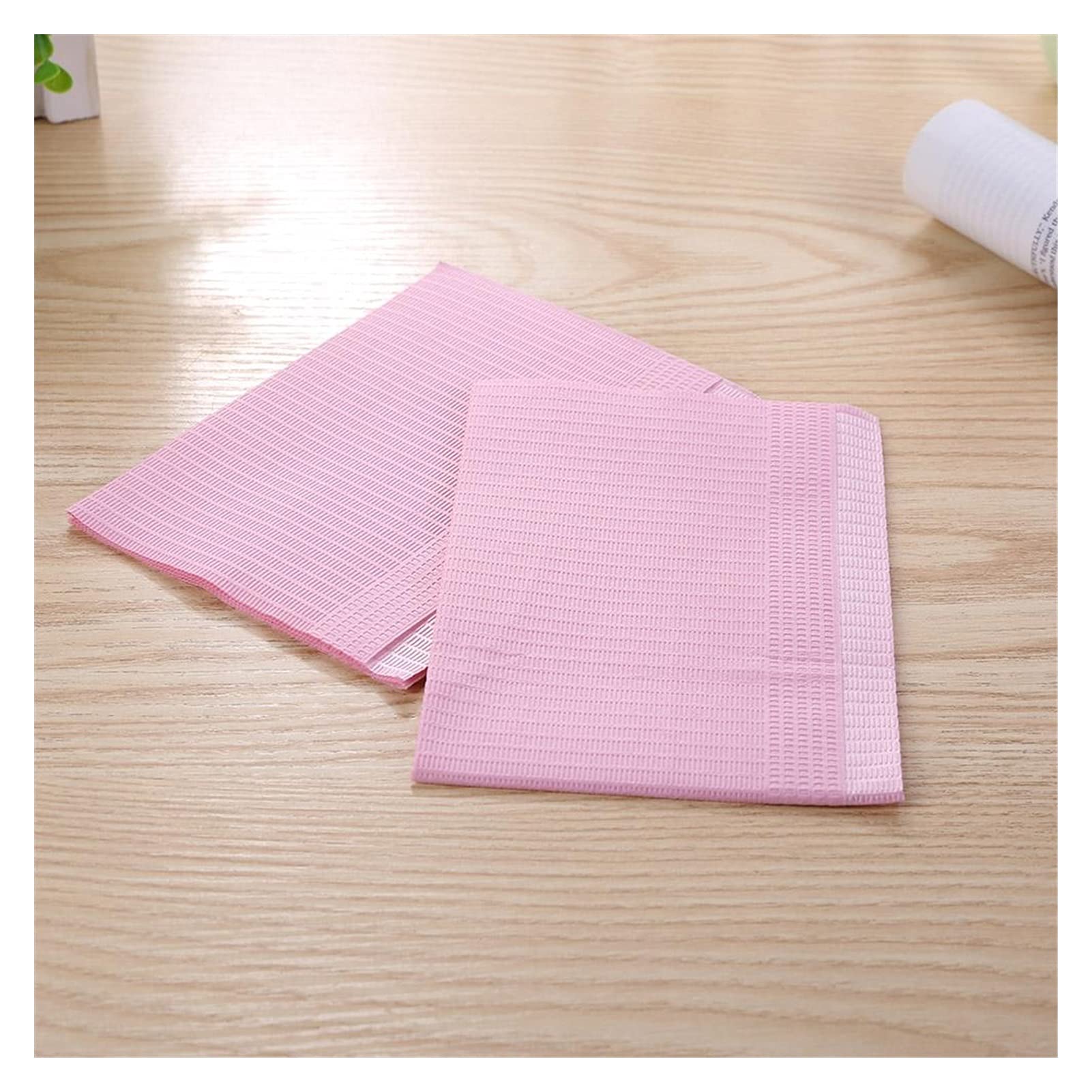 PJRYC 125 Stück Zahn-Lätzchen, 33 x 45,7 cm, 3-lagig, Einweg-Lätzchen, wasserdicht, für Patienten, wasserdicht, Tattoo-Lätzchen, Zahnbauch(Blau)