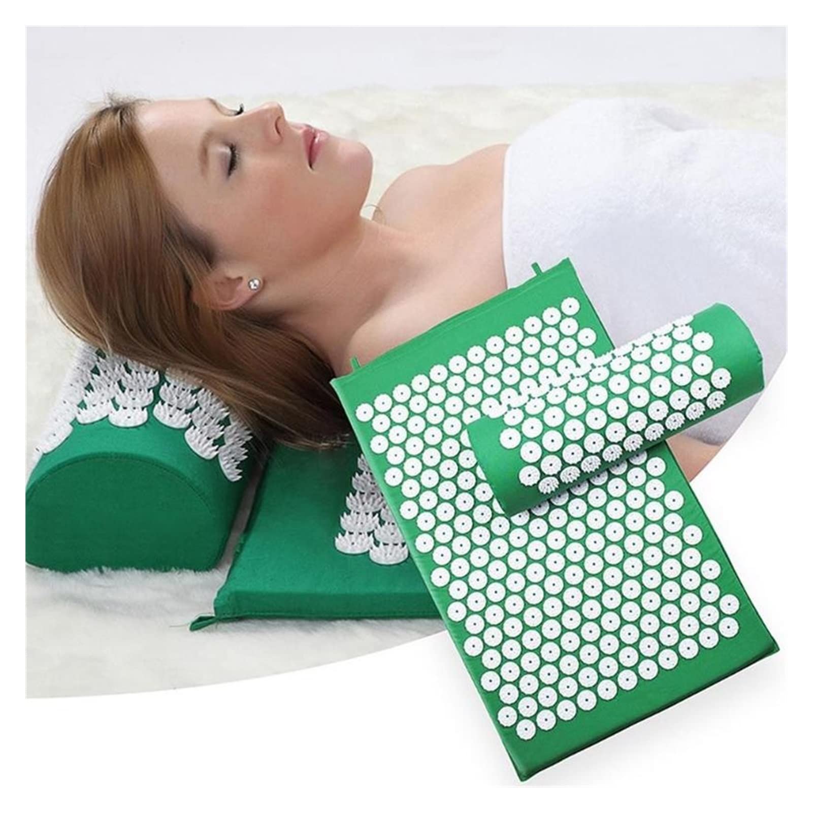 Massagekissen 6 Arten Massagerkissen Akupunktursätze Linderung Stress Rückenschmerzen Matte/Kissen Rose Spike Massage und Entspannung Massagekissen (Size : Blue)