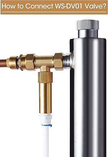 Miniatura 2 de HQUA WS-DV01 Válvula de drenaje de agua caliente, válvula de gestión de temperatura para HQUA OWS-12/124/12T, purificador de agua HQUA-TWS-12,