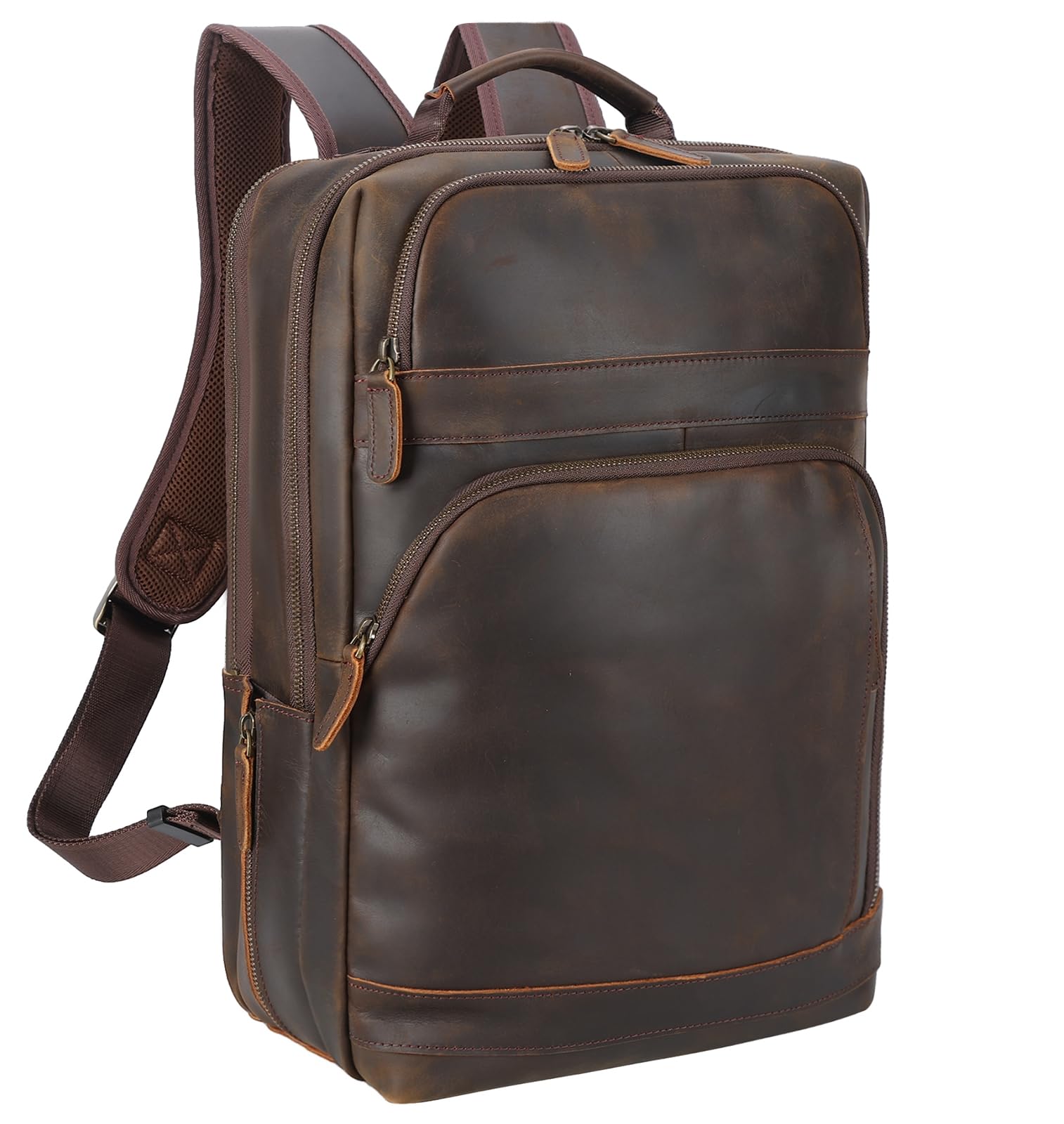 Masa Kawa Brown Leather Backpack