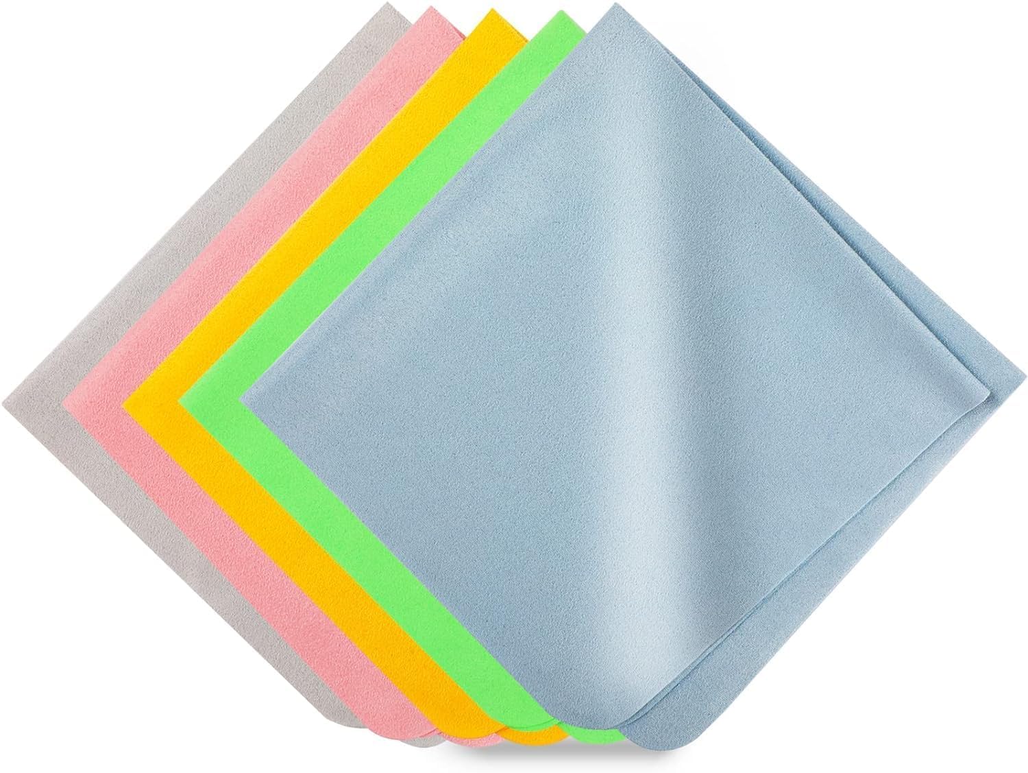 (6Pcs Pack) Microfiber Cleaning Cloth for Laptop Screens, Monitors, Keyboards, Phones, Cameras, Tablets, Sunglasses & More – Soft, Lint-Free, Reusable Wipes - Random Colors-picture-18