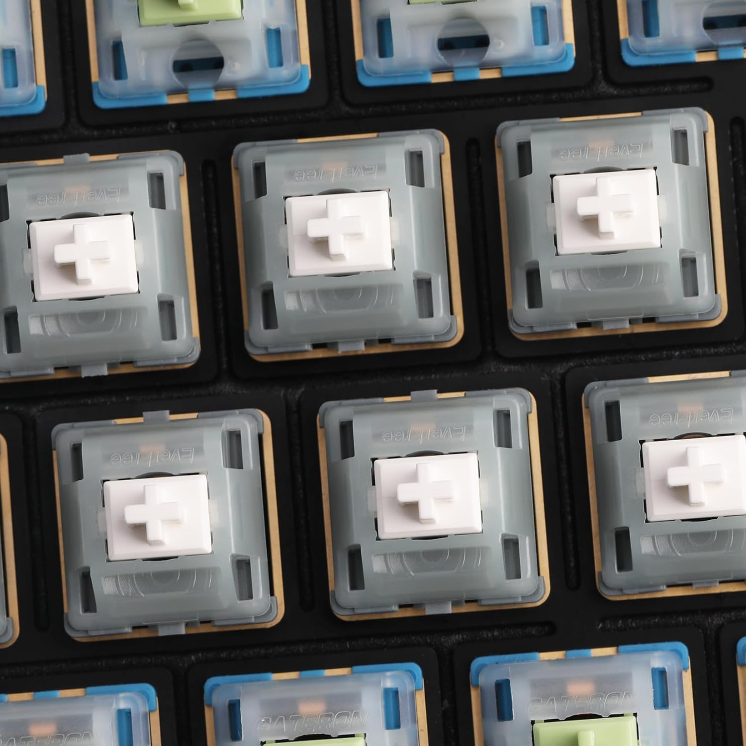 Gateron Ever Free Grayish Tactile Switches 70 PCS for Mechanical Keyboard - 5 Pin Factory Pre-lubed (70 PCS)