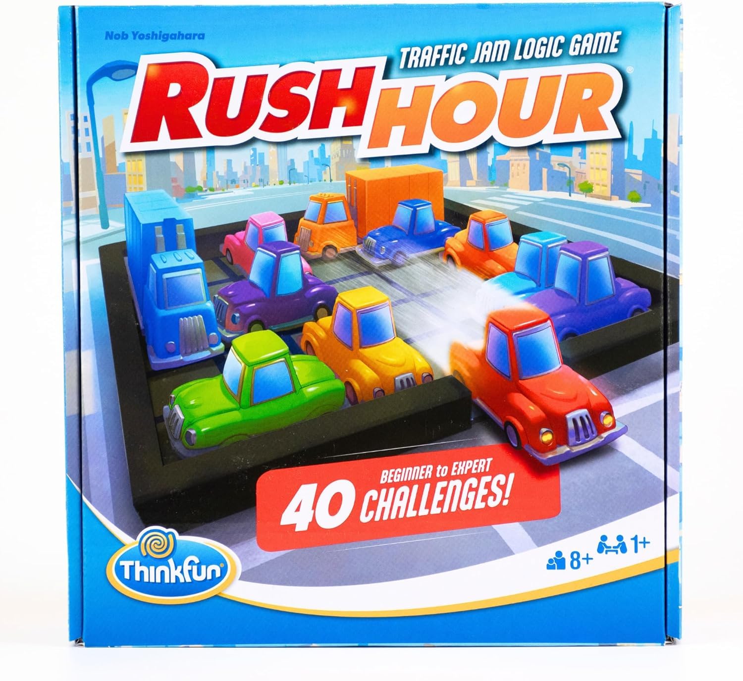ThinkFun - Rush Hour | Juguetes Niños 8 Años o Más | Juego Mesa con 40 Desafíos | Juego de Mesa 8 Años Lógica | Rompecabezas Niños | Regalo Navidad