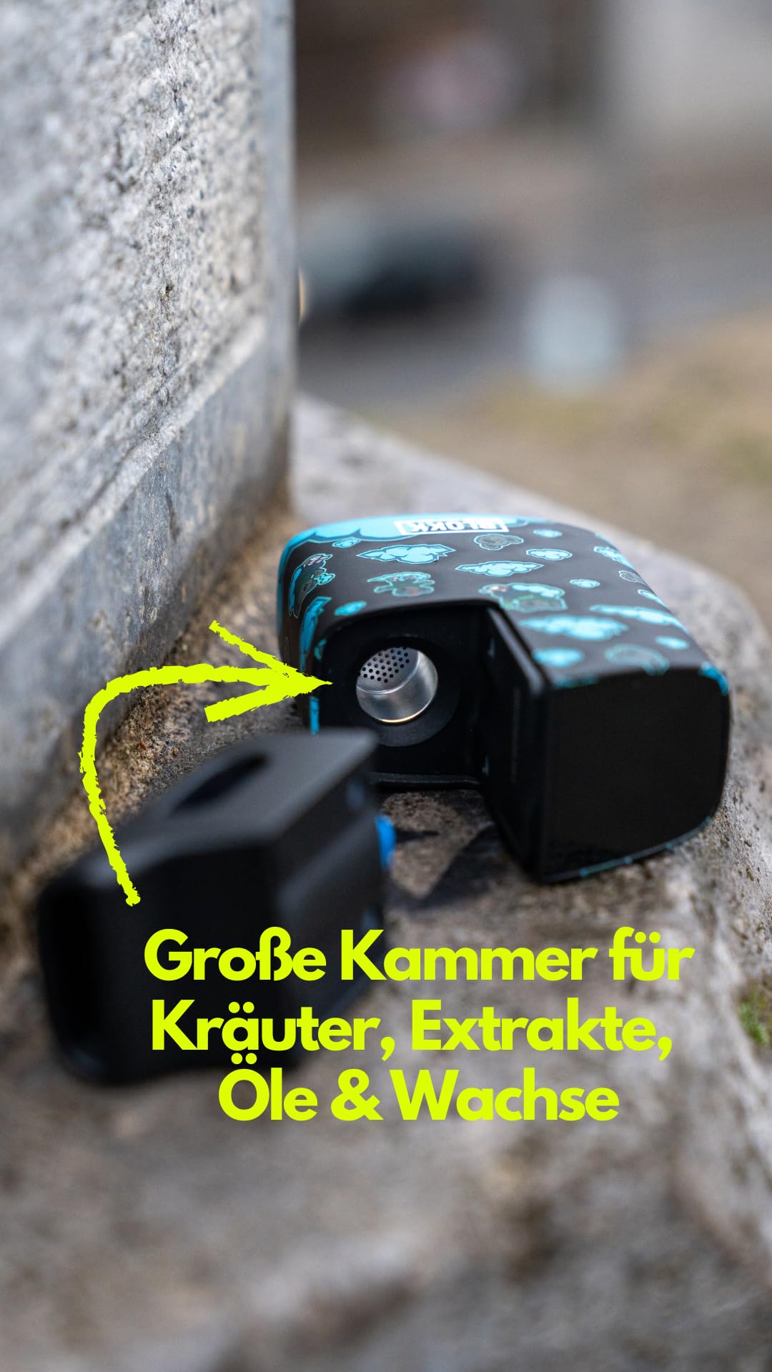 BLOKK ONE – Koala Design Vaporizer | Stylischer Kräuter Verdampfer mit Soft-Touch Finish & USB-C | Für Kräuter & Öle | OLED-Display, Schnellladung