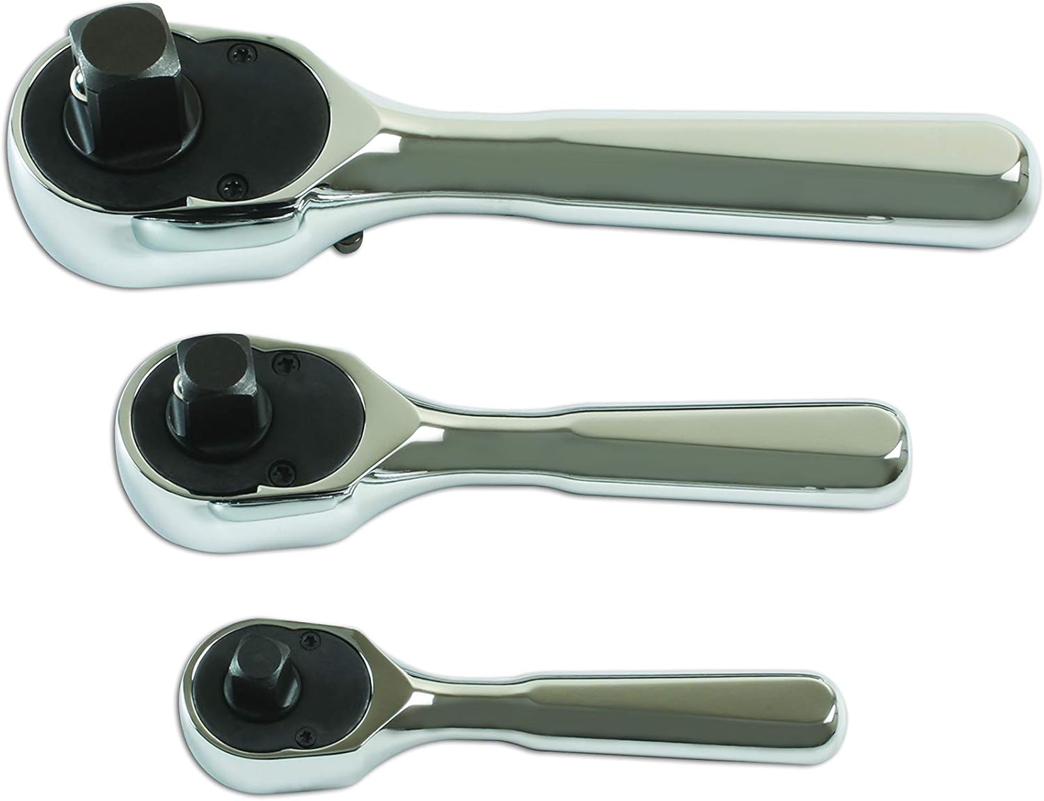 Laser 7388 Stubby Ratchet Set 3pc 108 Teeth