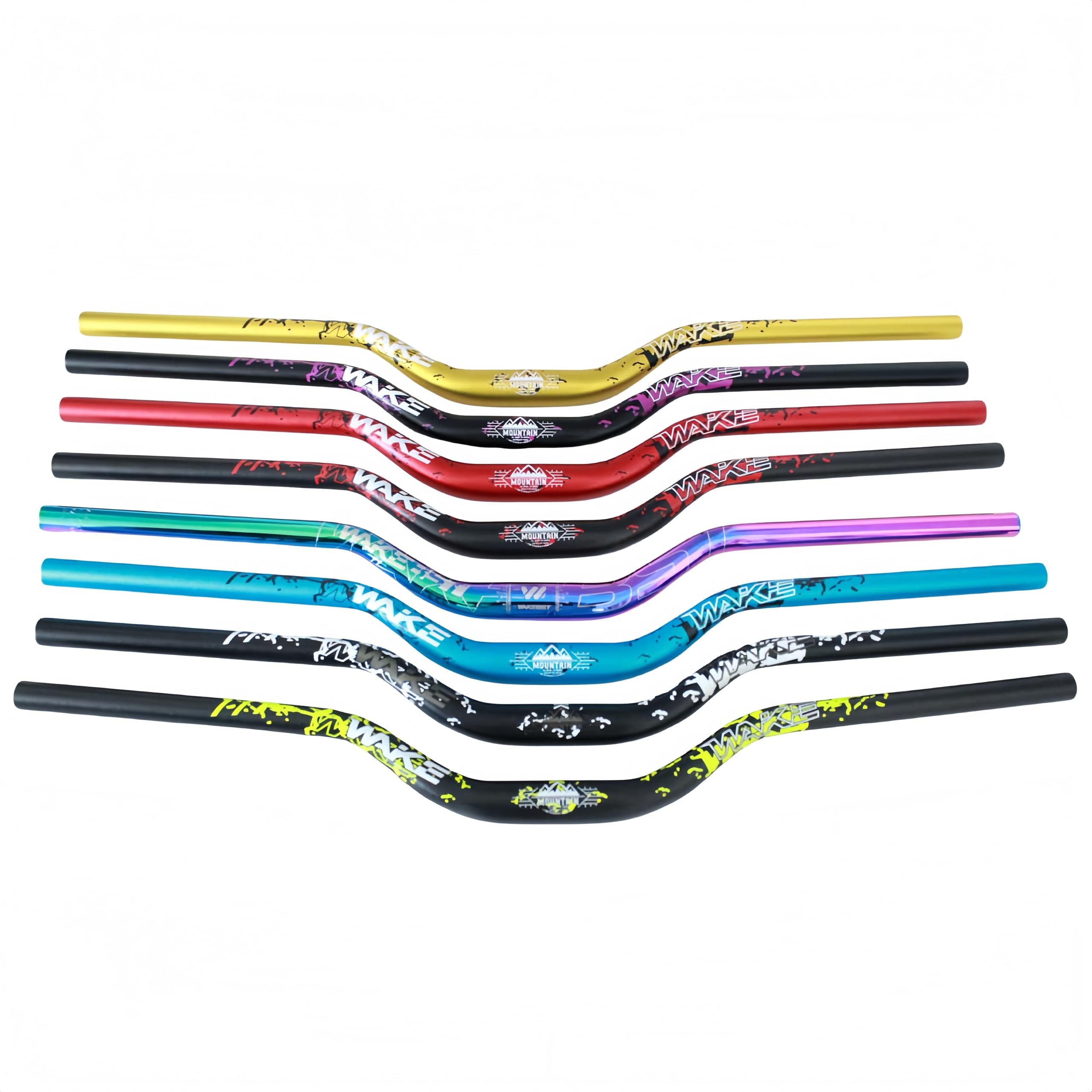 Trkimal φ31,8 mm carretera MTB bicicleta de montaña bicicleta extra larga 780 mm manillar 55 mm Riser Bar para descenso Ciclismo Carreras Off-Road MTB, BMX (azul)