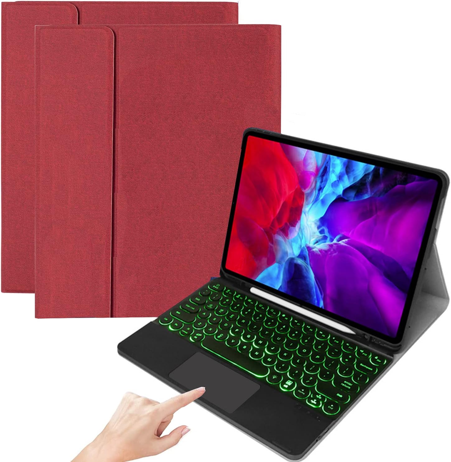 QYiD iPad Keyboard Case with Touchpad for iPad Pro 12.9