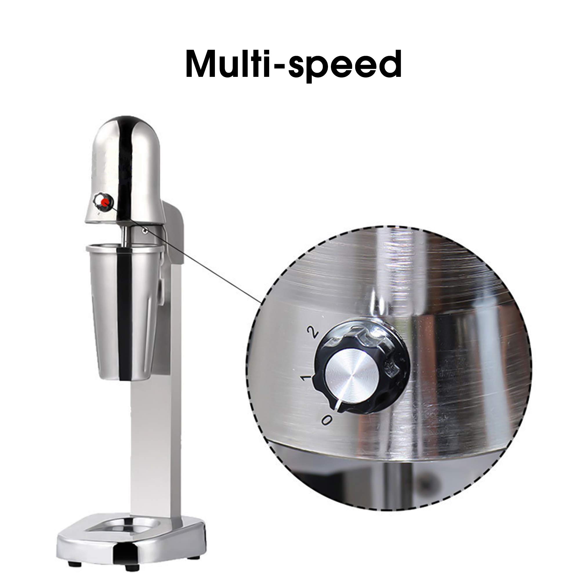 180 W elektrische Milchshake-Maschine, 18000 U/min Eiscreme-Smoothies-Mixer, professionell, Zwei-Geschwindigkeitsregelung