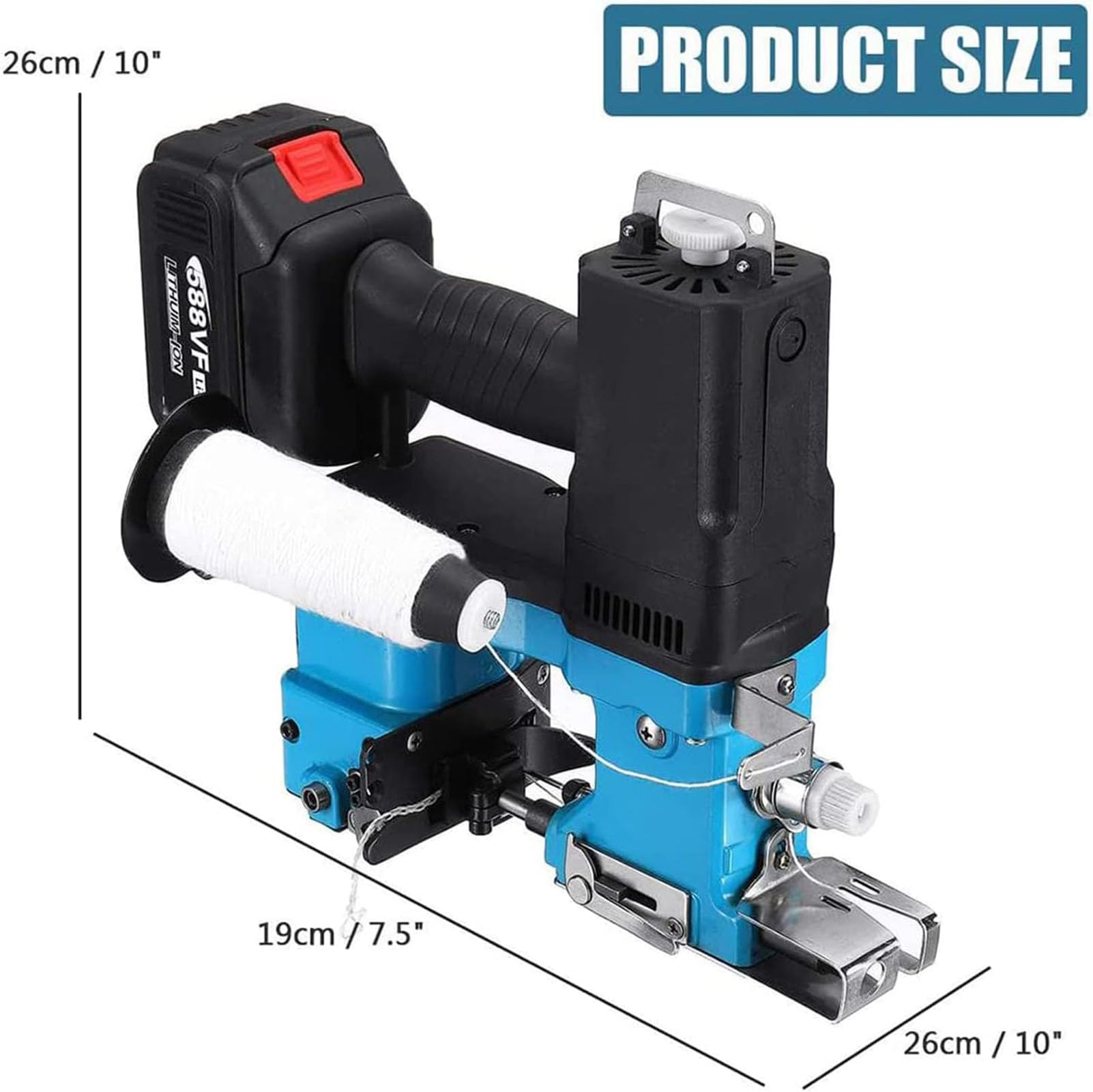 Amazon.co.jp: 袋閉じ機、ポータブル工業用袋閉じステッチャー縫製