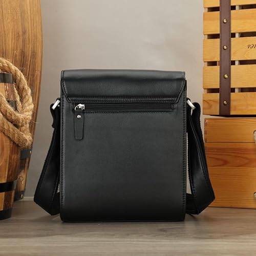 Miniatura 6 de Cuero auténtico mensajero Bolsas hombro hombro Crossbody bolso trabajo negocio vintage capacidad