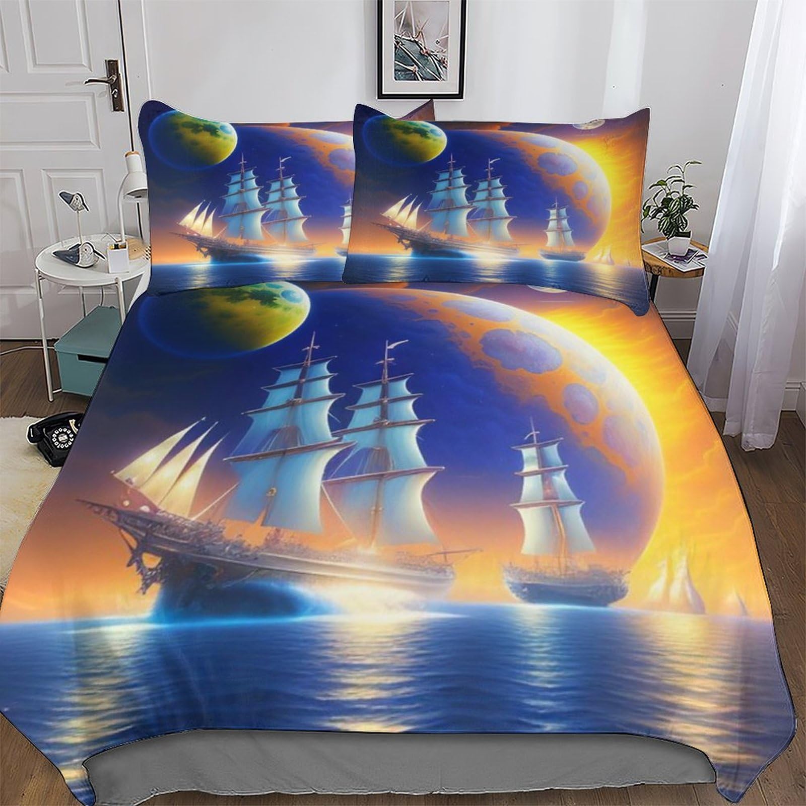 Housse de couette voilier 220x240 idéale pour une ambiance bord de mer