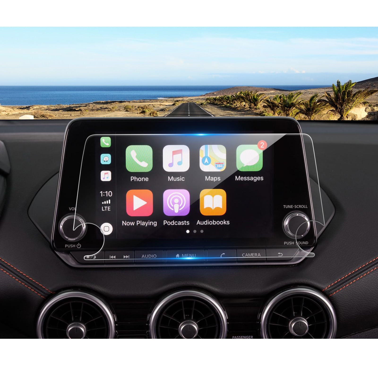 2020-2025 Sentra Screen Protector for Nissan Sentra (SV/SR) 8-inch Touchscreen, 9H Tempered Glass 2023 2024 2025 Sentra Accessories Anti-Scratch/HD Transparent 8"