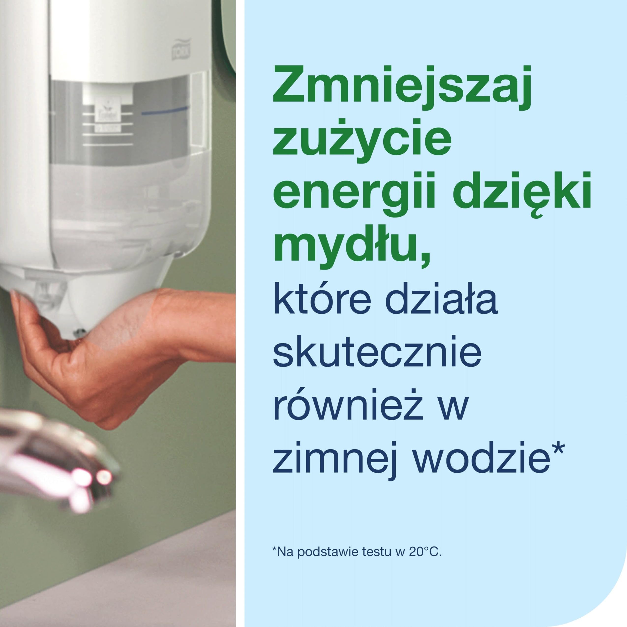 Tork czyste mydło w pianie do rąk mini S5, butelka z plombą higieniczną, 8 × 525 ml, 525202