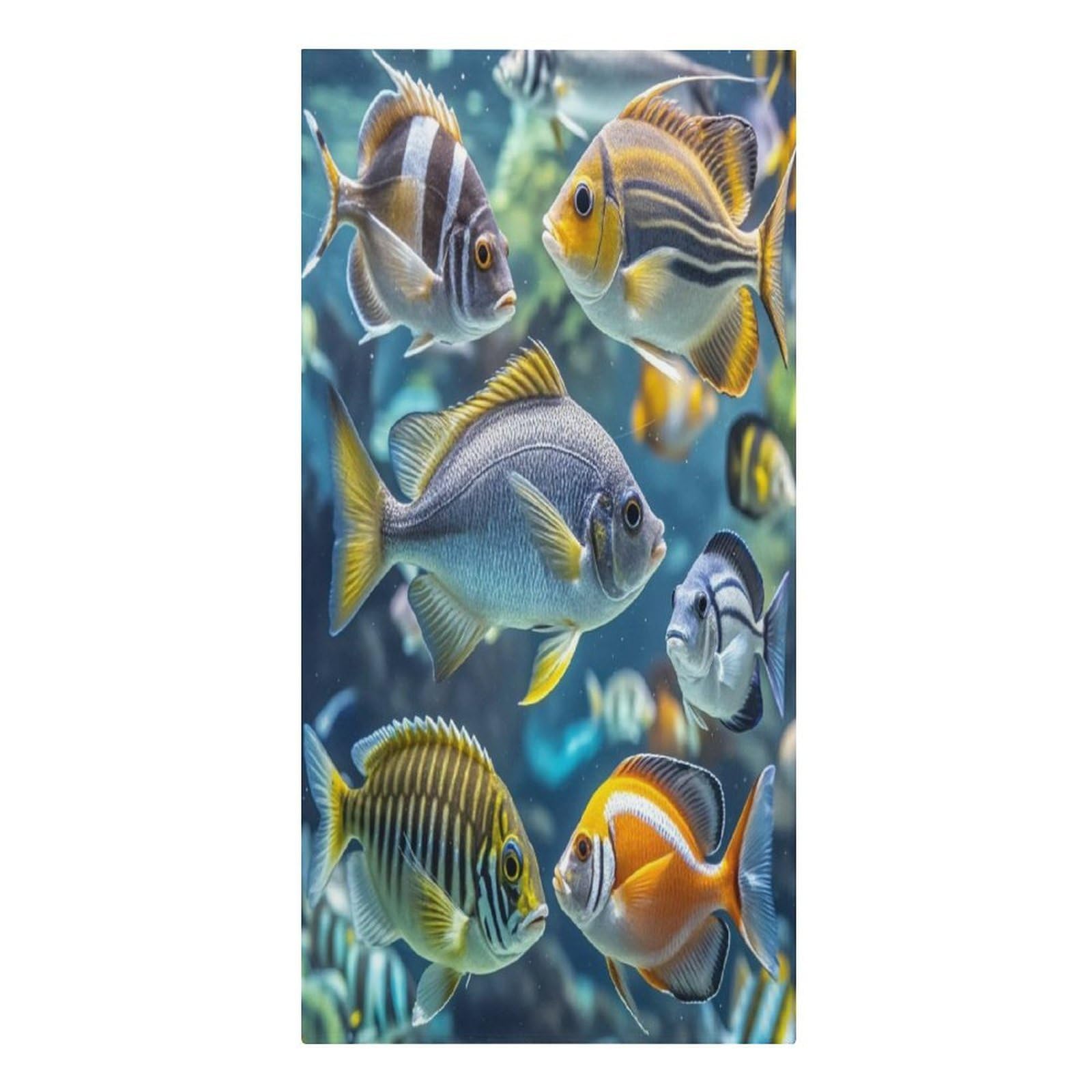 FekiLoot Fish Towels Lightweight Thin Beach Towel Classic Soft Large Pool Towel Highly Absorbent Sand Free Bath Towels Travel Blanket for Vacation Essentials Adult Gift 30" X 61"