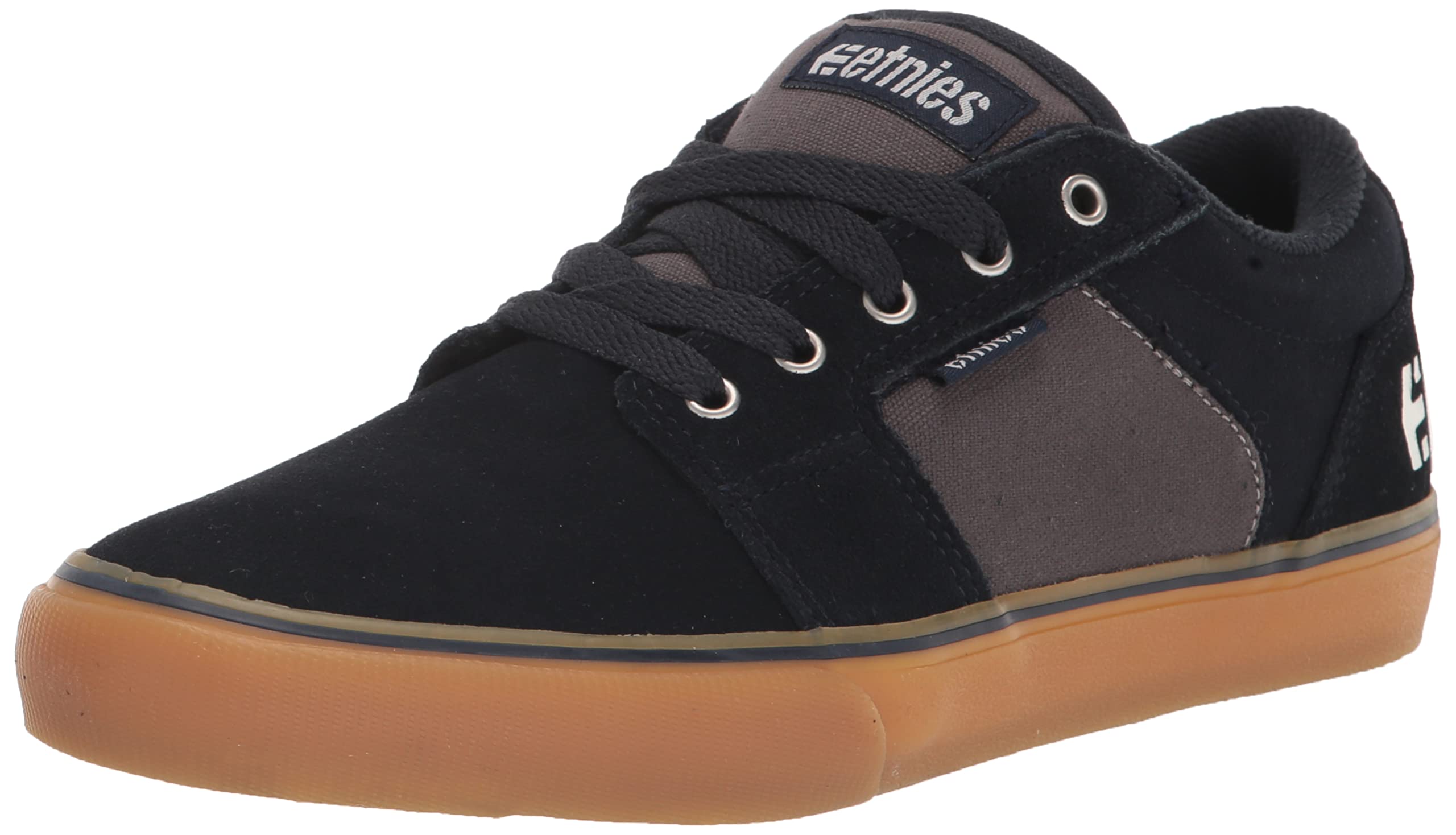 Etnies Barge LS – Classic Skate Look, Slim Vulcanized Silhoutte, Hefty Armored Collar, Reinforced Vulc