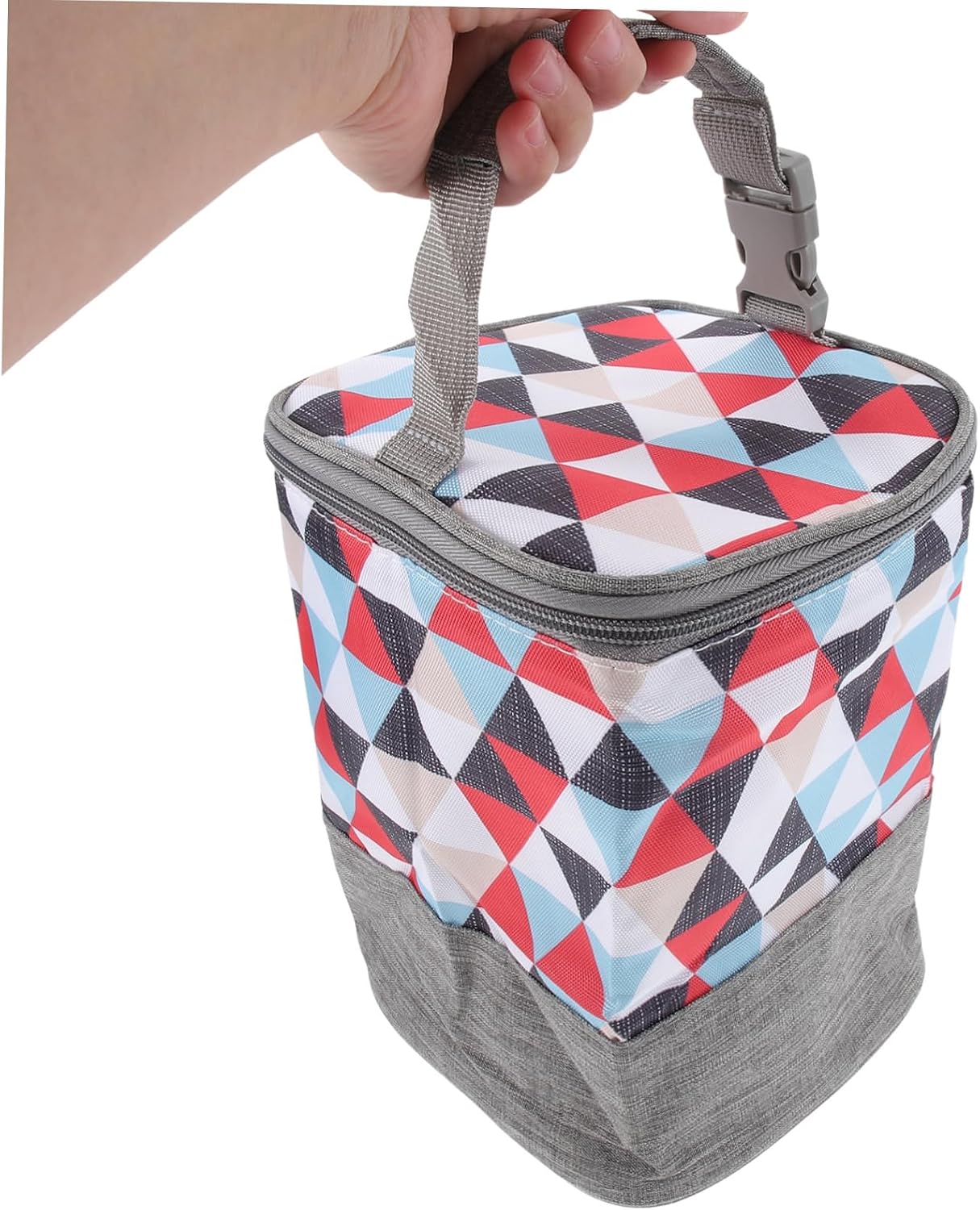 Insulated Bottle Storage Bag with Handle Portable Milk Bottle Carrying Bag for Travel Multipurpose Lunch and Milk Storage Easy Zipper Closure for Parents