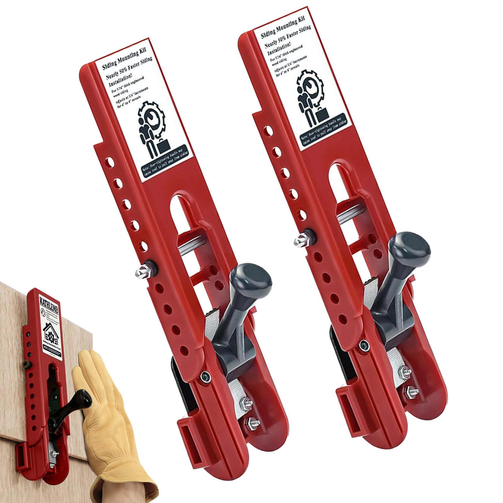 Lap Siding Gauge Tool | 5/16 Inch Siding Devices | Fiber Cement Board Clamp - for Carpentry Remodeling Building House Roof Fence Deck Floor RV HVAC Repair Removal Installation