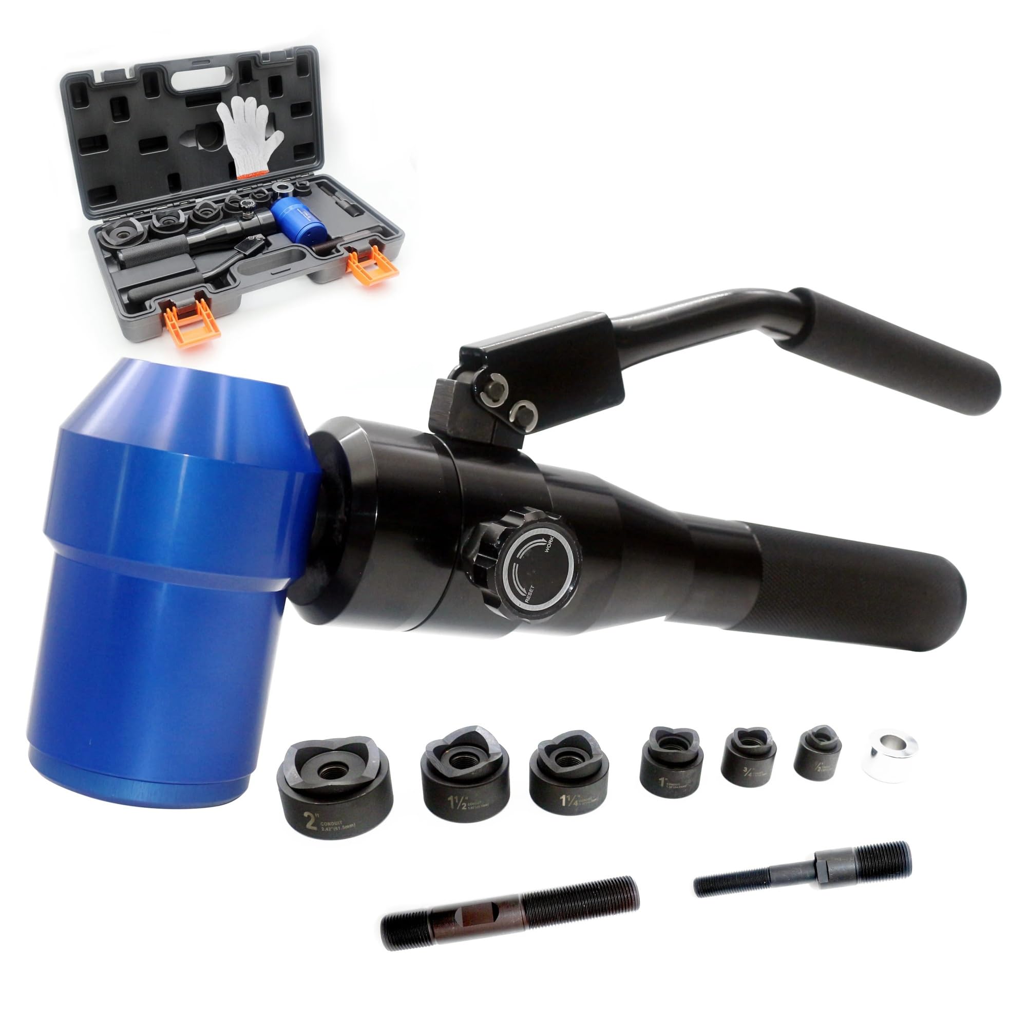 Herramienta hidráulica for perforar Agujeros, Herramienta hidráulica for Hacer Agujeros, TPA-8, Puede perforar de 22,5 a 61,5 mm en Acero Dulce de 3,5 mm. Amplia compatibilidad