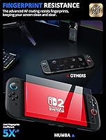 Vista 5 de Mumba Screen Protector for Nintendo Switch 2 with Auto-Alignment Kit, 2 Pack 9H Tempered Glass Ultra-Thin Transparent HD Clear, Scratch and Crack