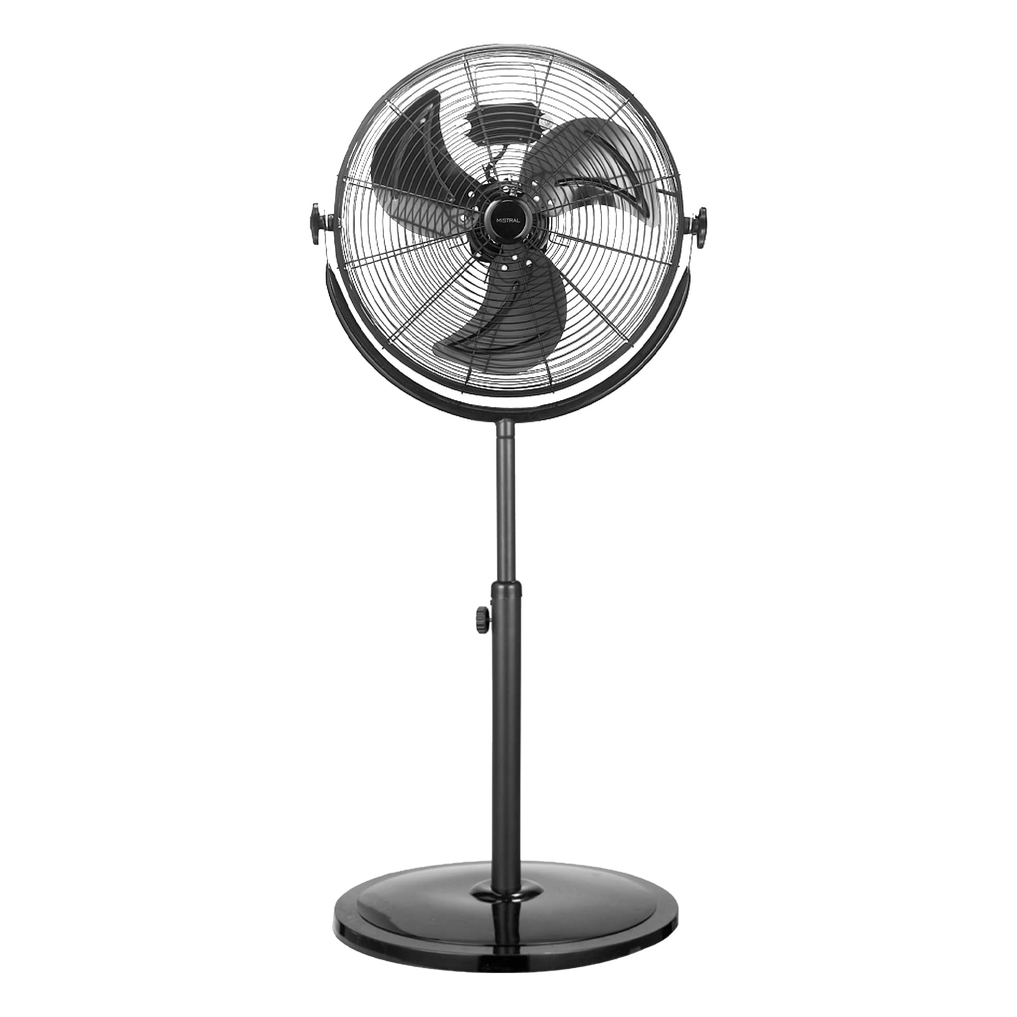 facula - Ventilador de pie Mistral 120w | Aspas de aluminio | 3 velocidades | Altura regulable | Alta Potencia