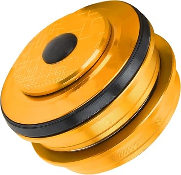 Mountain Headset, Practical Firm Aluminum Alloy Threadless Headset for Outdoor Mountain Riding Gold