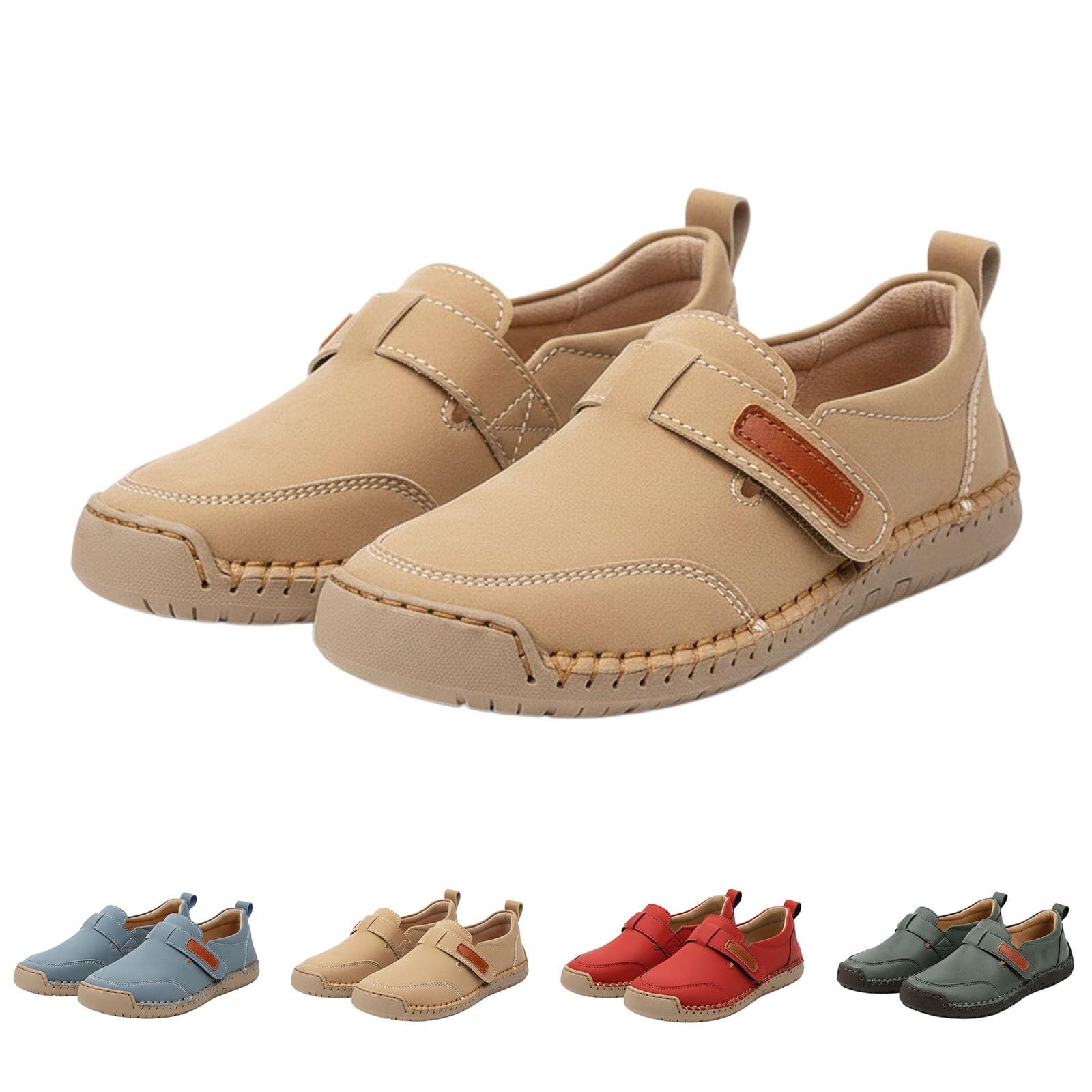 Generisch Scarpe da ginnastica da donna estive, in pelle, basse